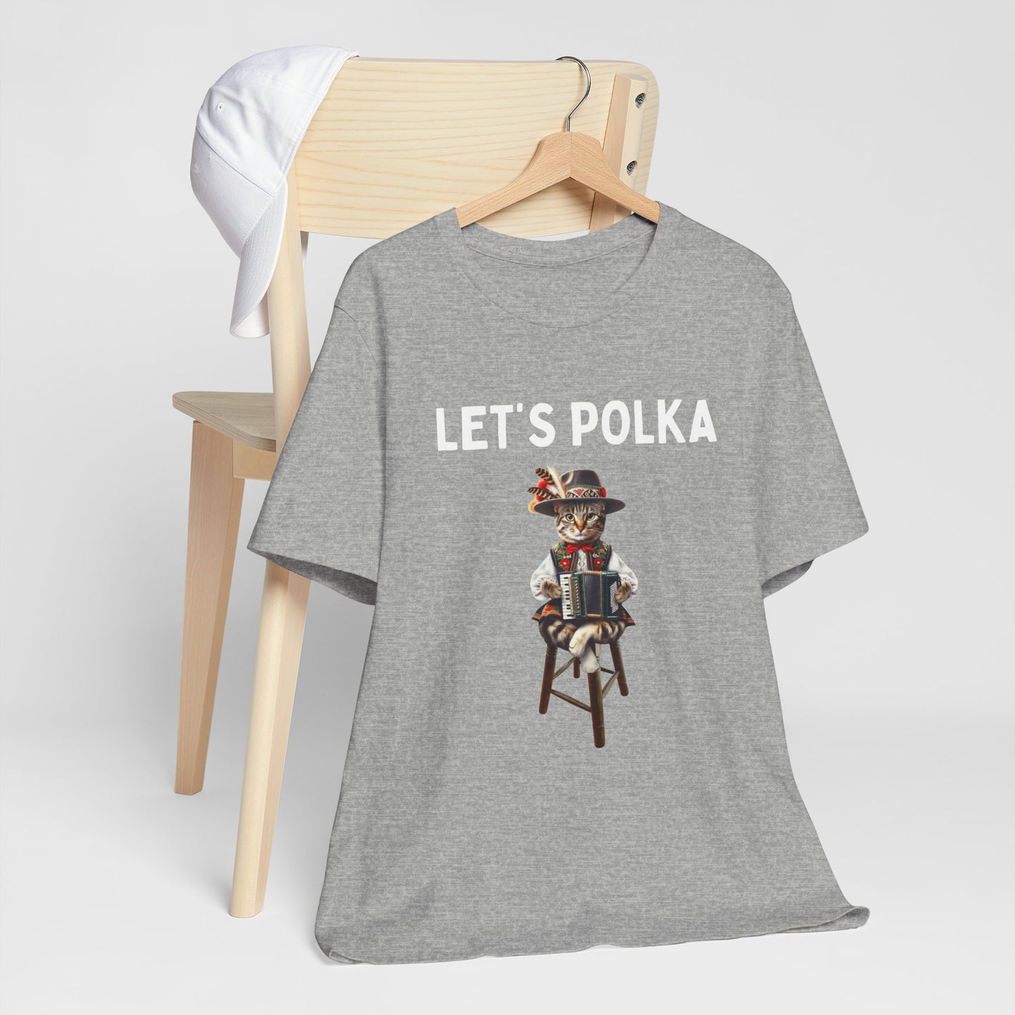 Polka Tee-Polish Cat Unisex Jersey Short Sleeve Tee for Cat Lovers and Polka Lovers