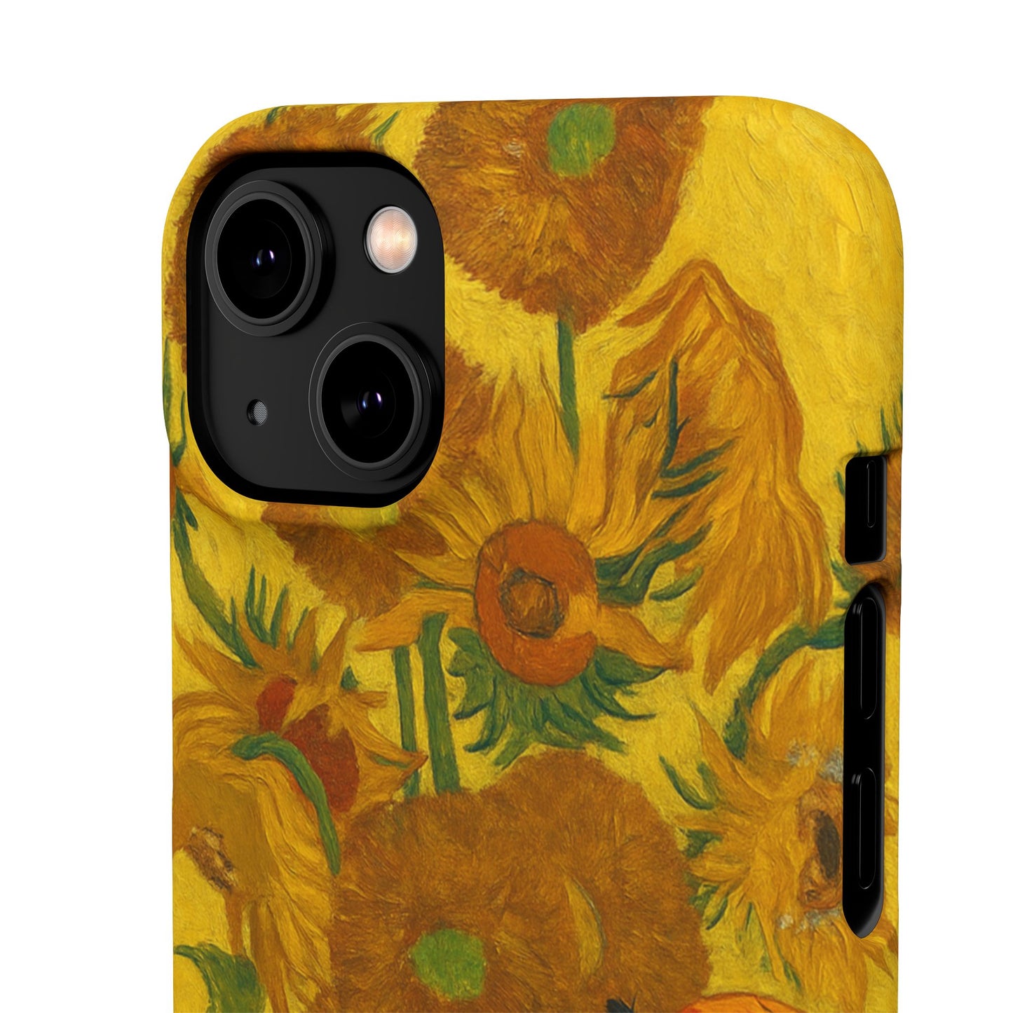 Babushka Cat Van Gogh Sunflowers Snap Phone Case