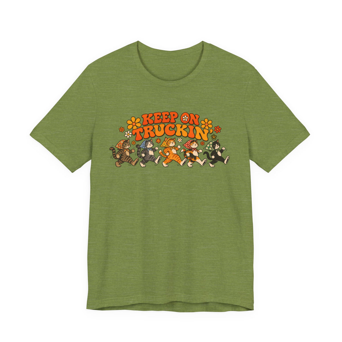 Babushka Cat Keep on Truckin' Unisex Jersey Short Sleeve Tee