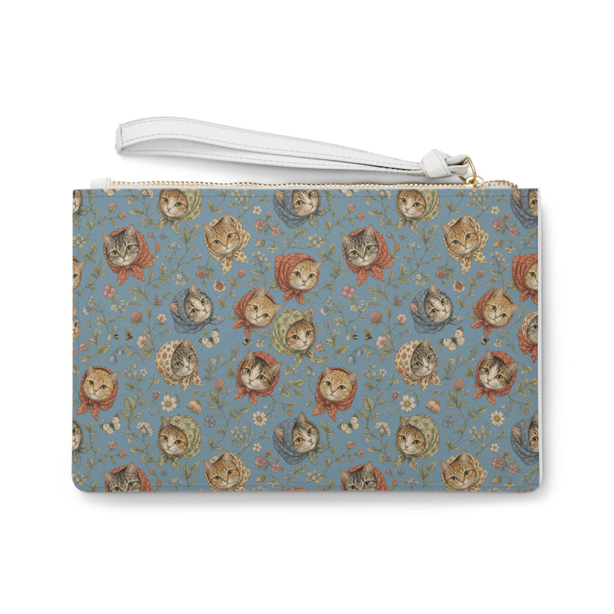Babushka Cat Heads Clutch Bag