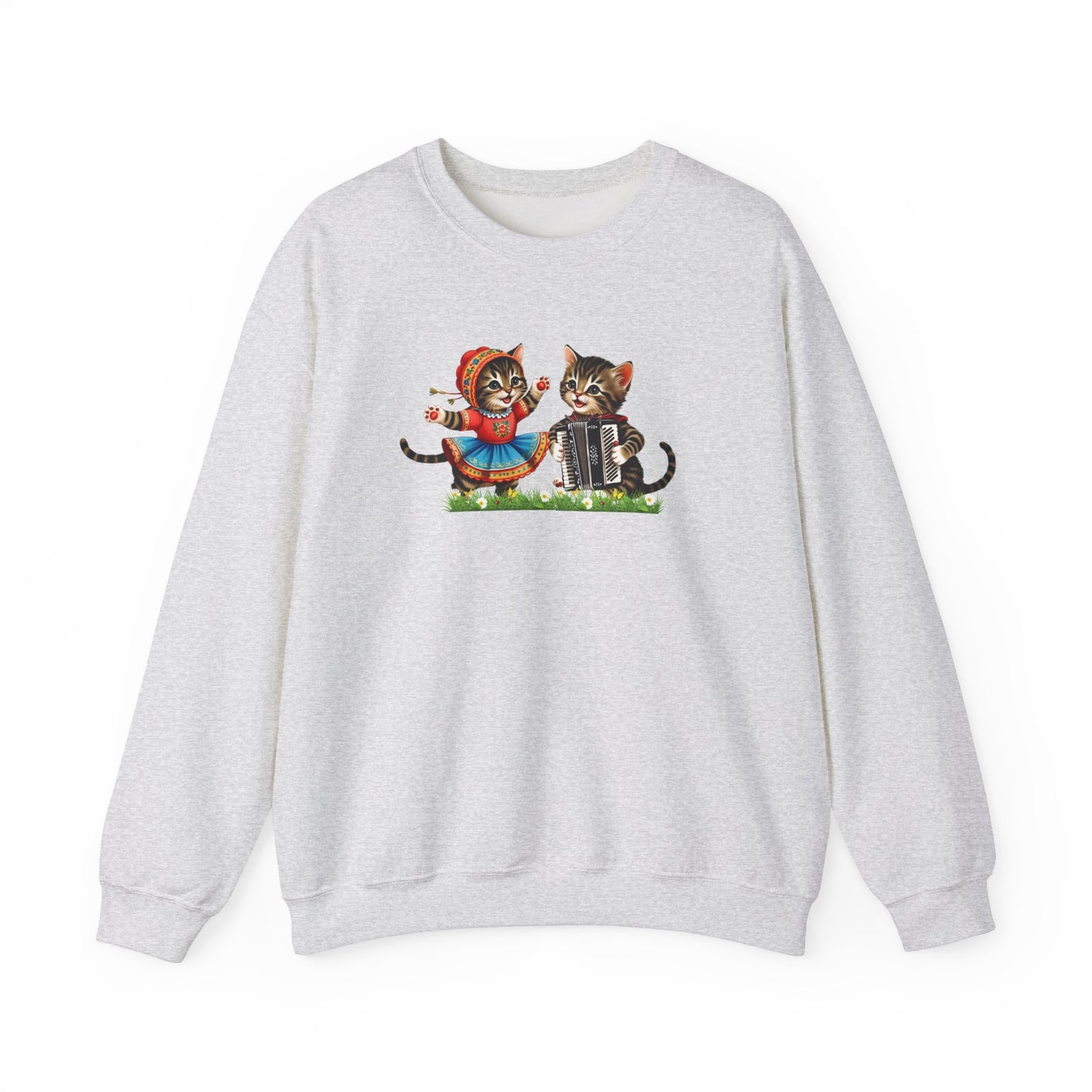 Kittens Polka Dancing, Kitschy Cat Sweatshirt for Polish Pride