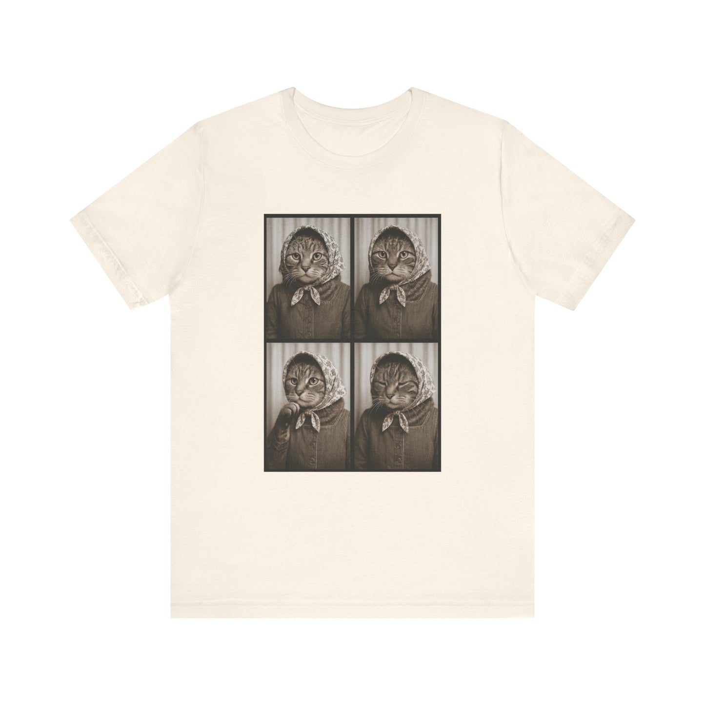 Babushka Cat  Photobooth Fun Graphic T-Shirt