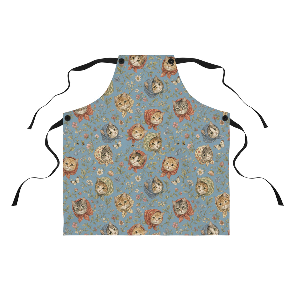 Babushka Cats Charming Cat Lover Apron