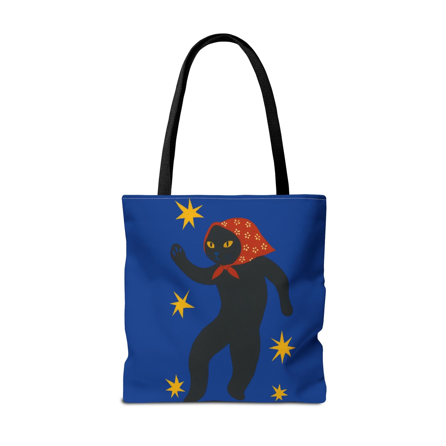 Babushka Cat-Black Cat Art Parody -Matisse-Tote Bag