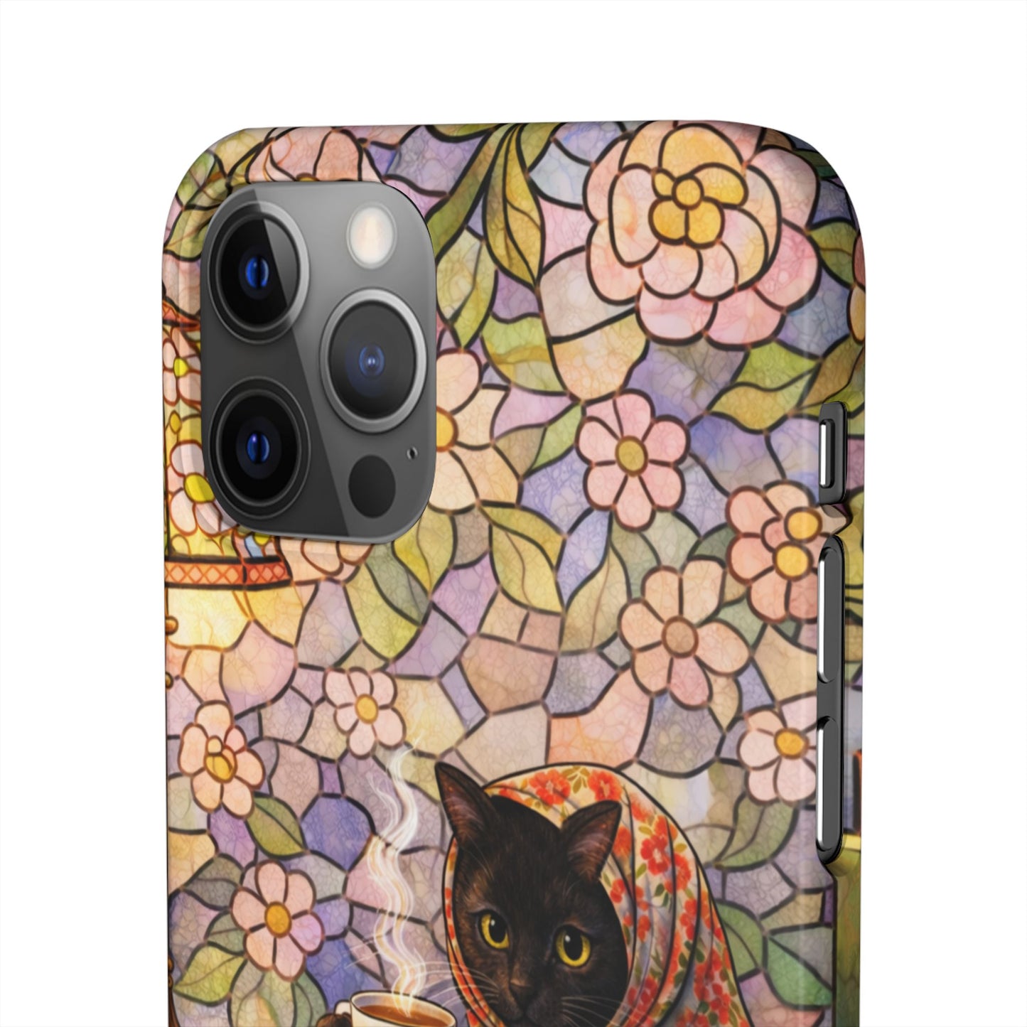 Babushka Cat Reads Artistic Literary Snap Phone Cases