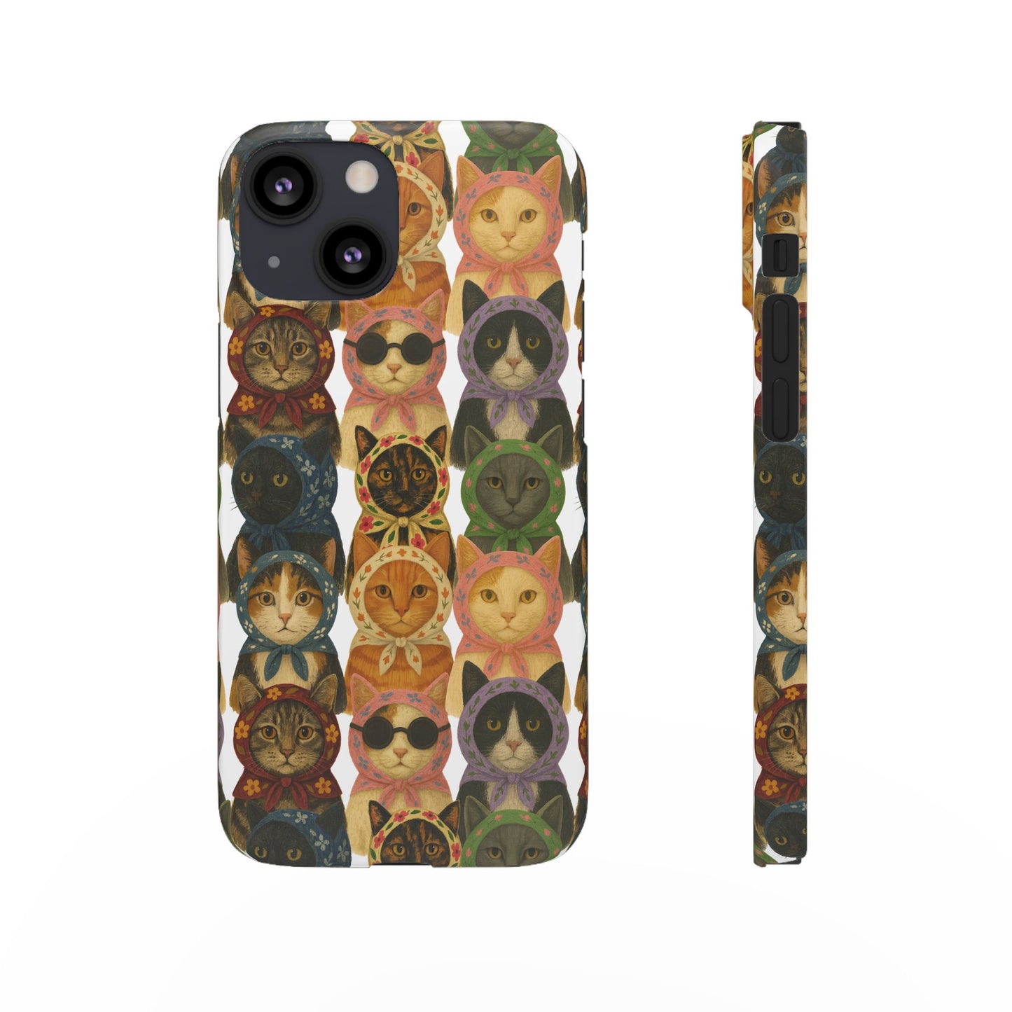 Babushka Cat Snap Phone Cases
