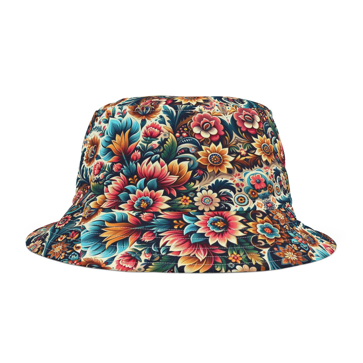 Polish Folk Art Floral Bucket Hat (AOP)