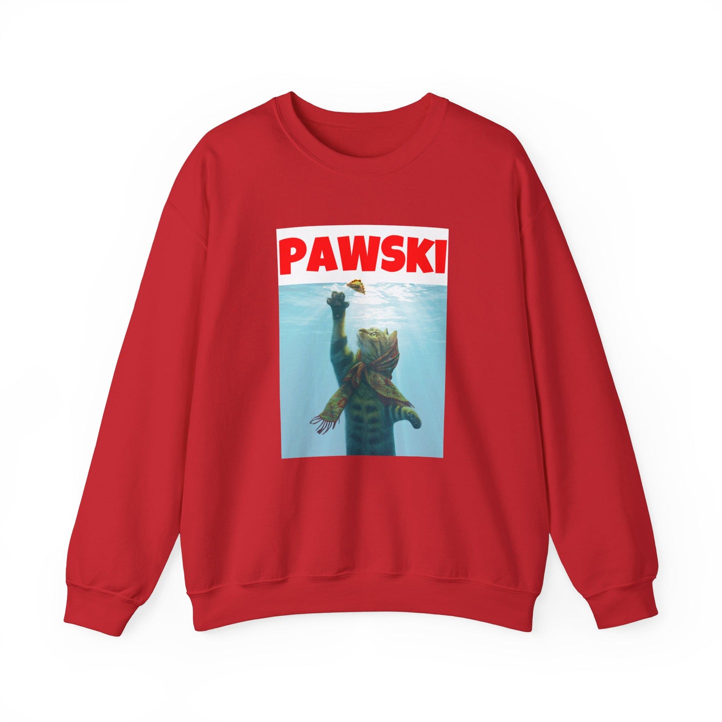 Pierogi Shirt, Pierogi Cat, Pawski Unisex Heavy Blend™ Crewneck Sweatshirt for Polish Pride