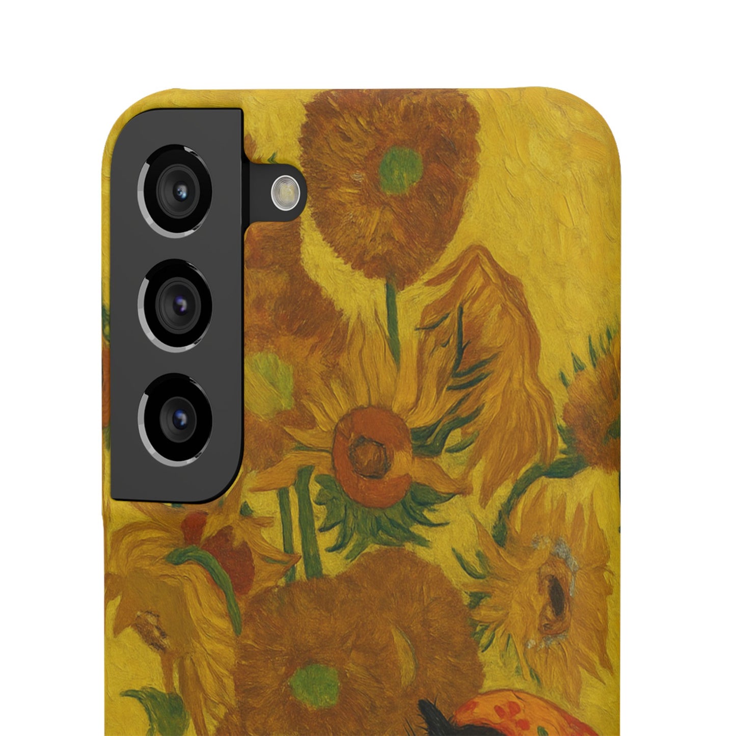 Babushka Cat Van Gogh Sunflowers Snap Phone Case