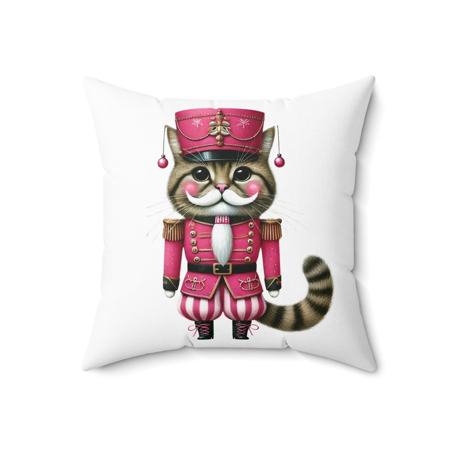 Kitschy Cat Nutcracker Pillow