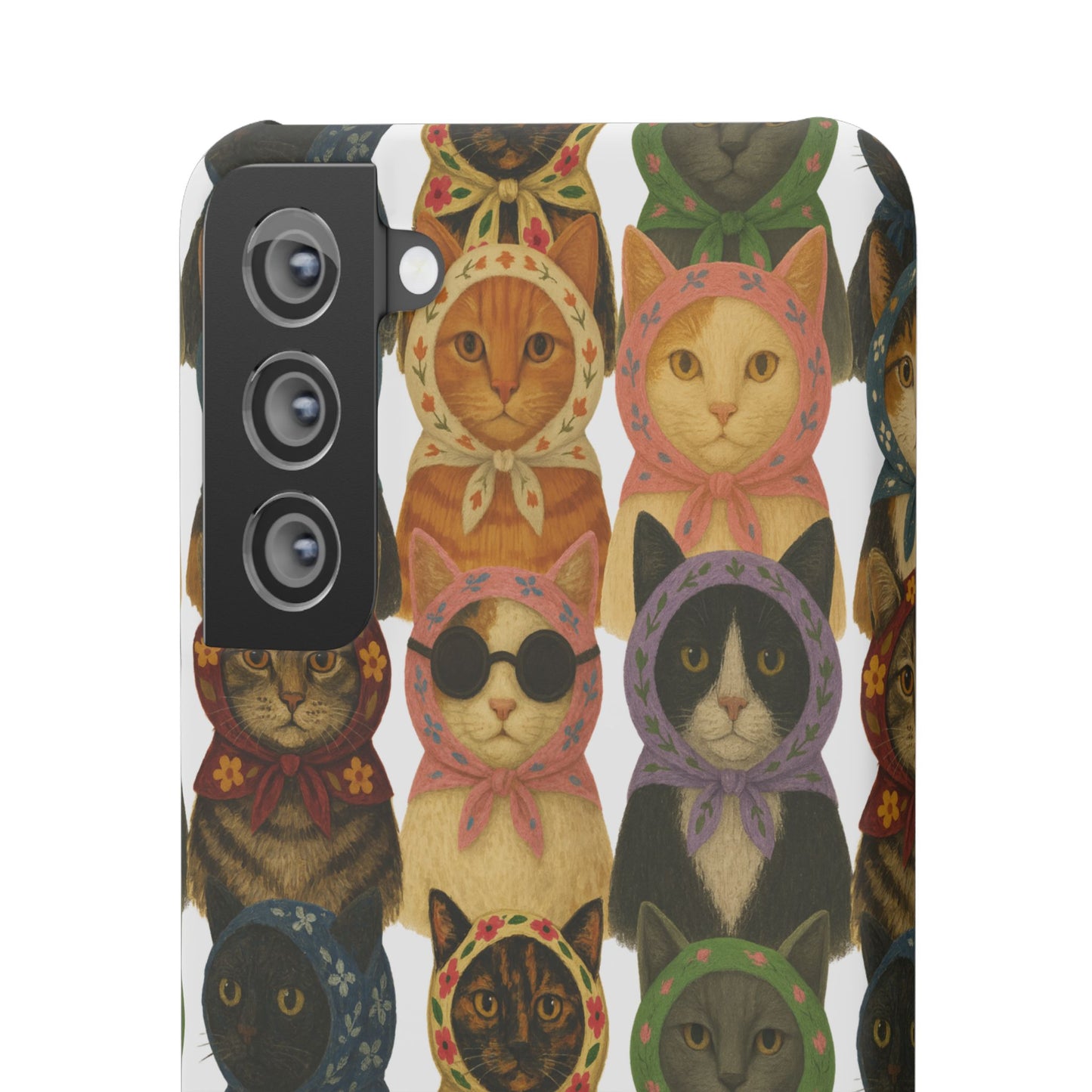 Babushka Cat Snap Phone Cases