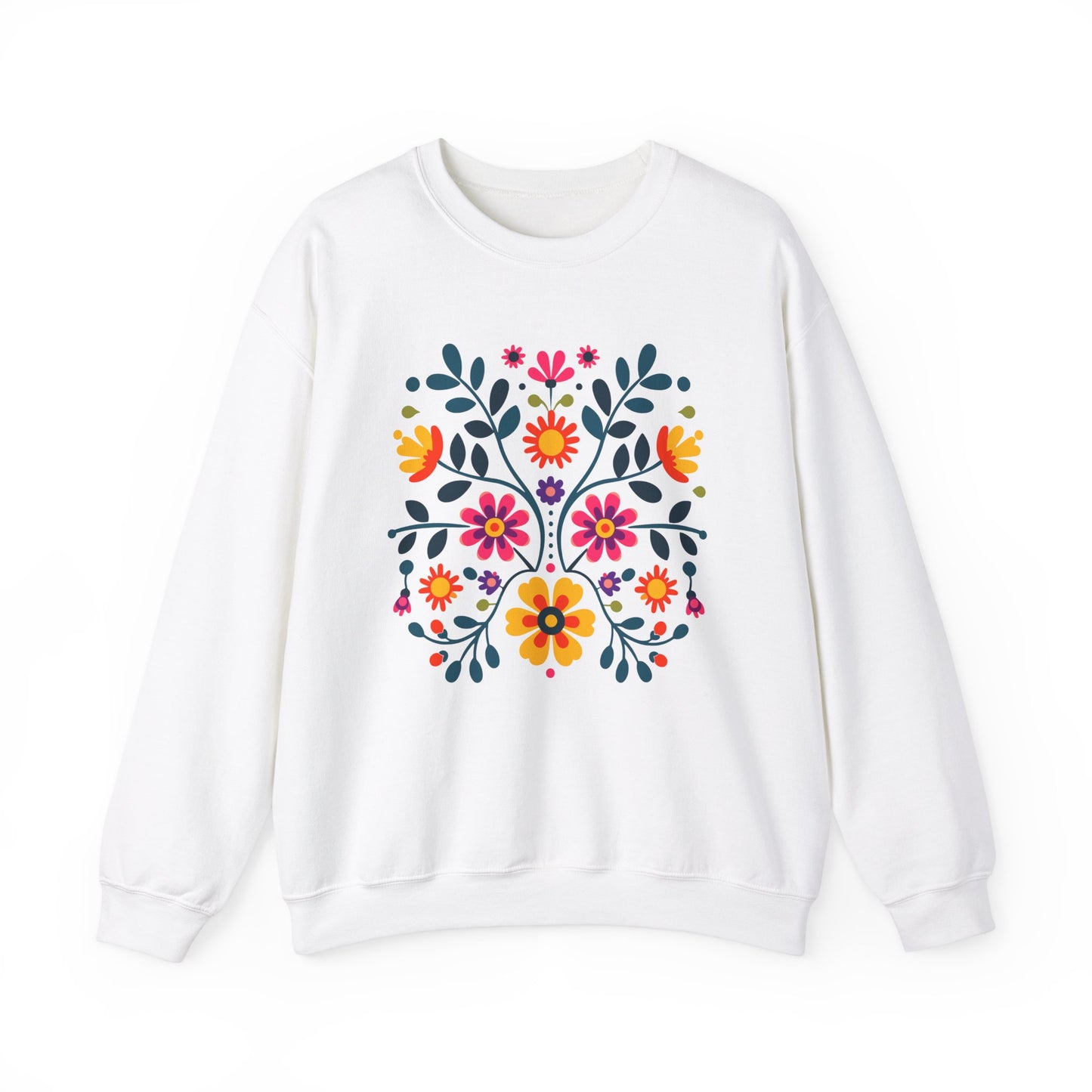 Wycinanki Florals Unisex Sweatshirt - Polish Pride Folk Art