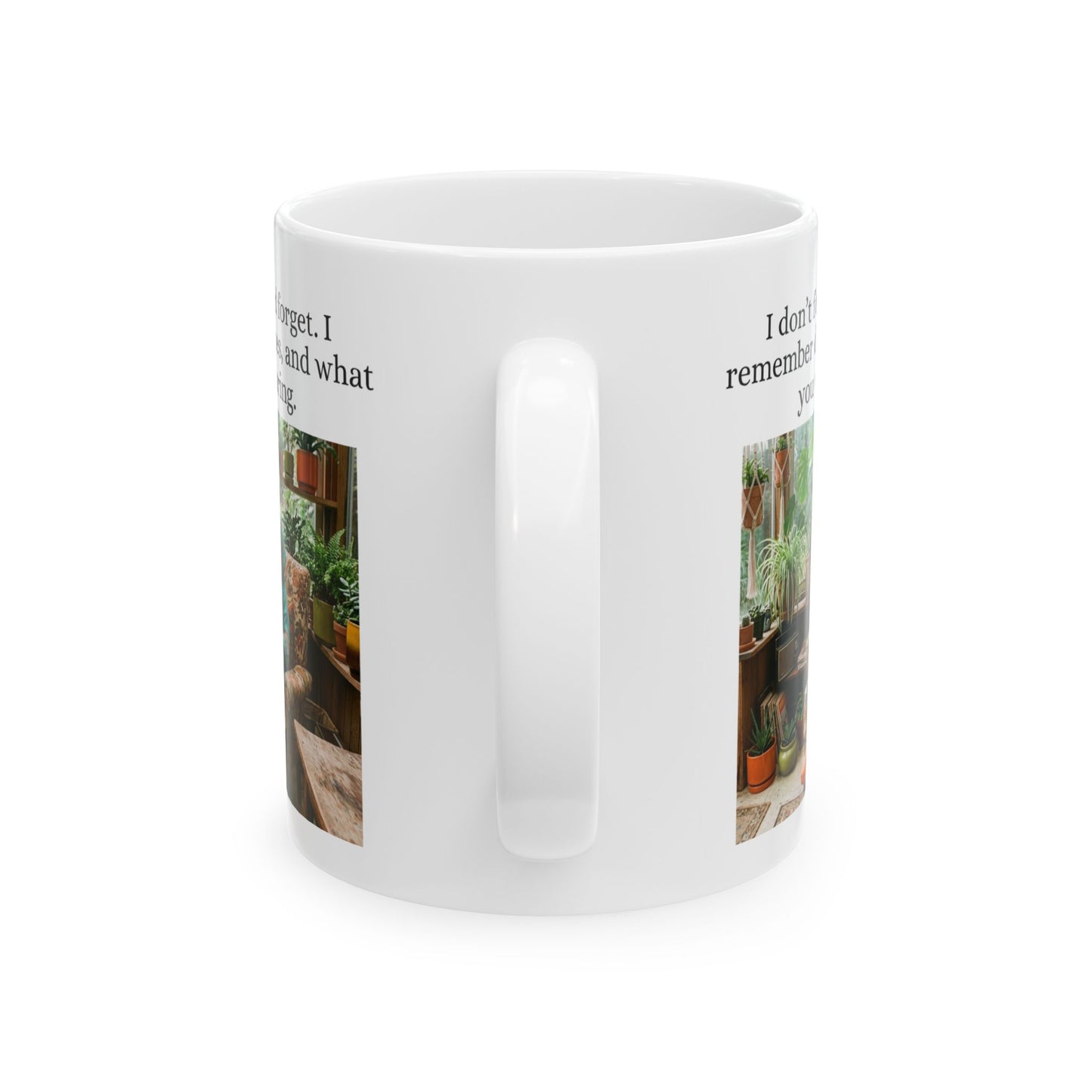Babushka Cat I Don't Forgive and Forget Humorous Cat Mug, 11 oz or 15 oz