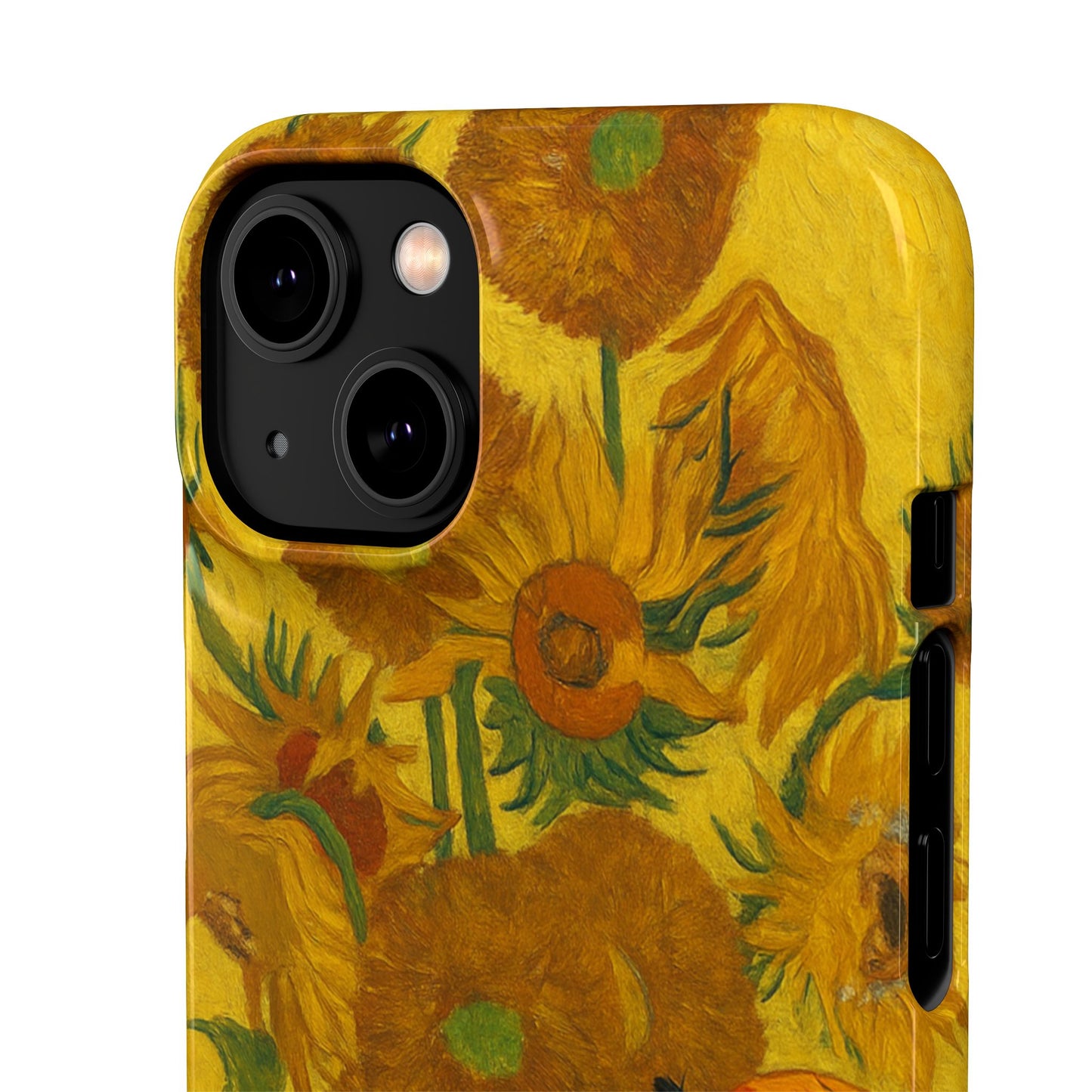 Babushka Cat Van Gogh Sunflowers Snap Phone Case