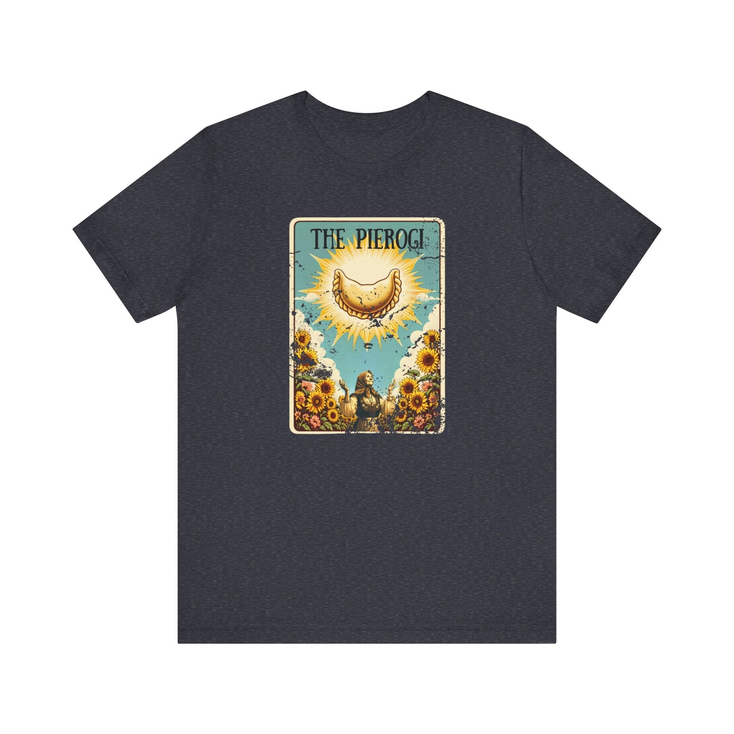 Polish Shirt, Pierogi Shirt, Pierogi Tarot Card Design Unisex Jersey Short Sleeve Tee for Polish Pride