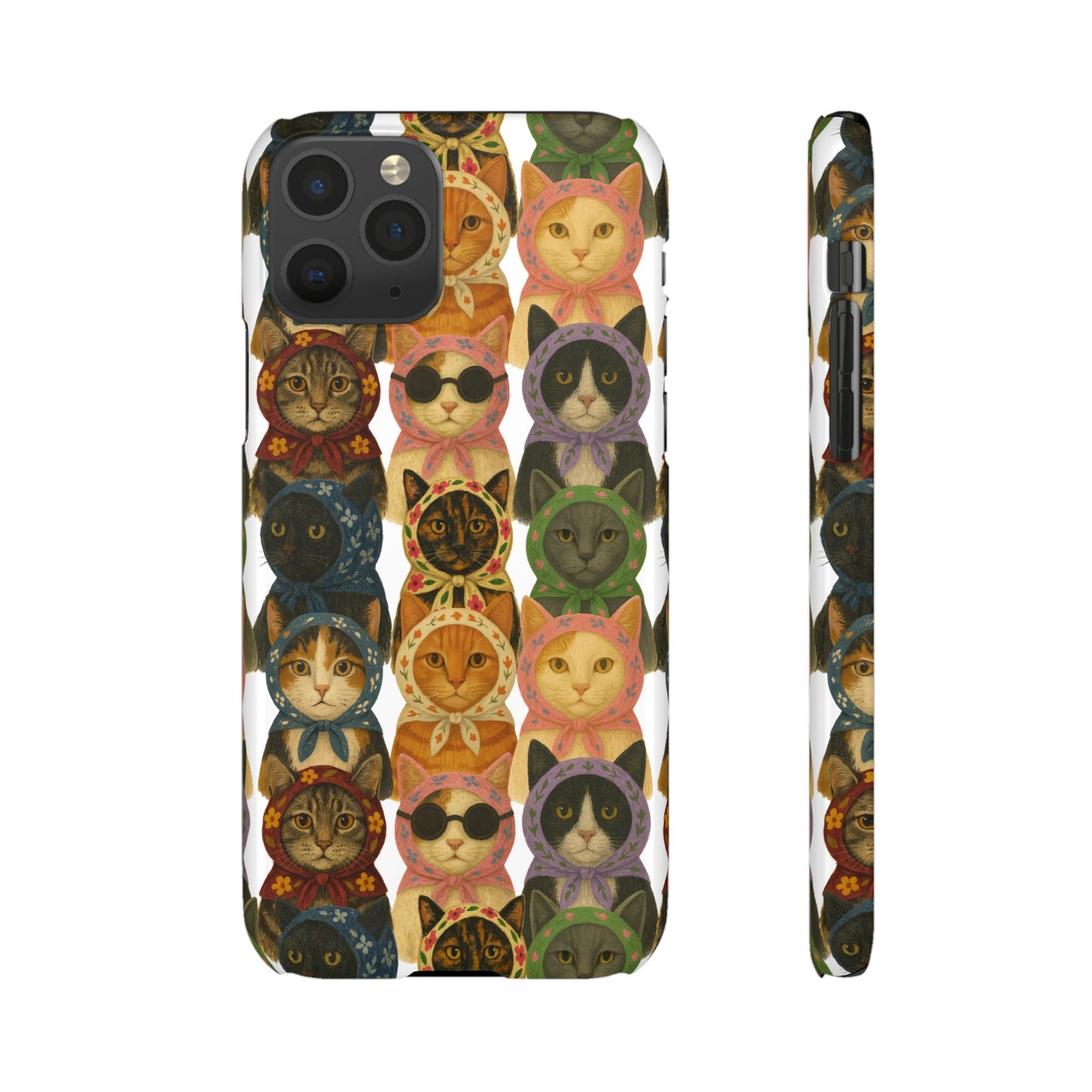 Babushka Cat Snap Phone Cases