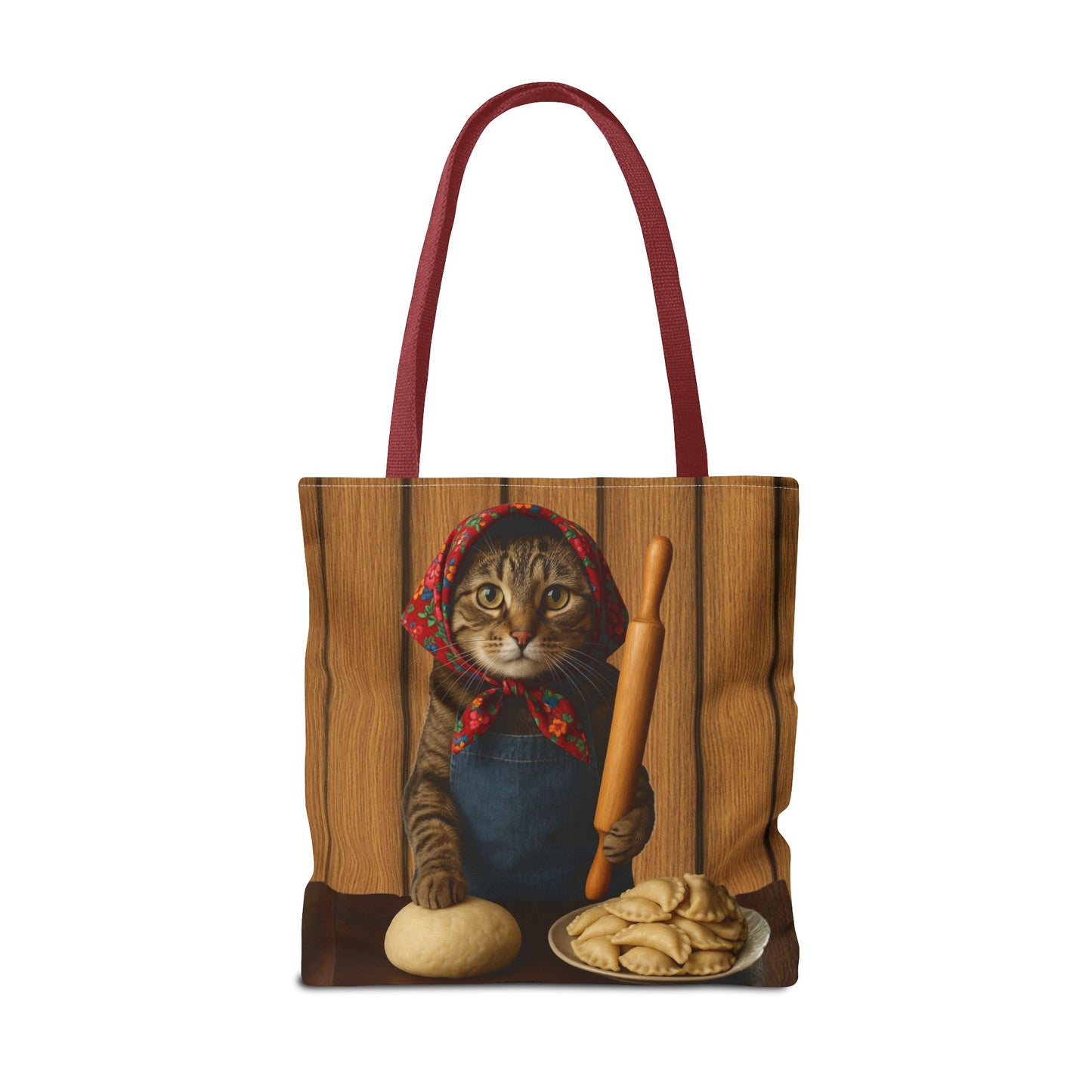 Babushka Cat Pierogi Tote Bag (AOP)