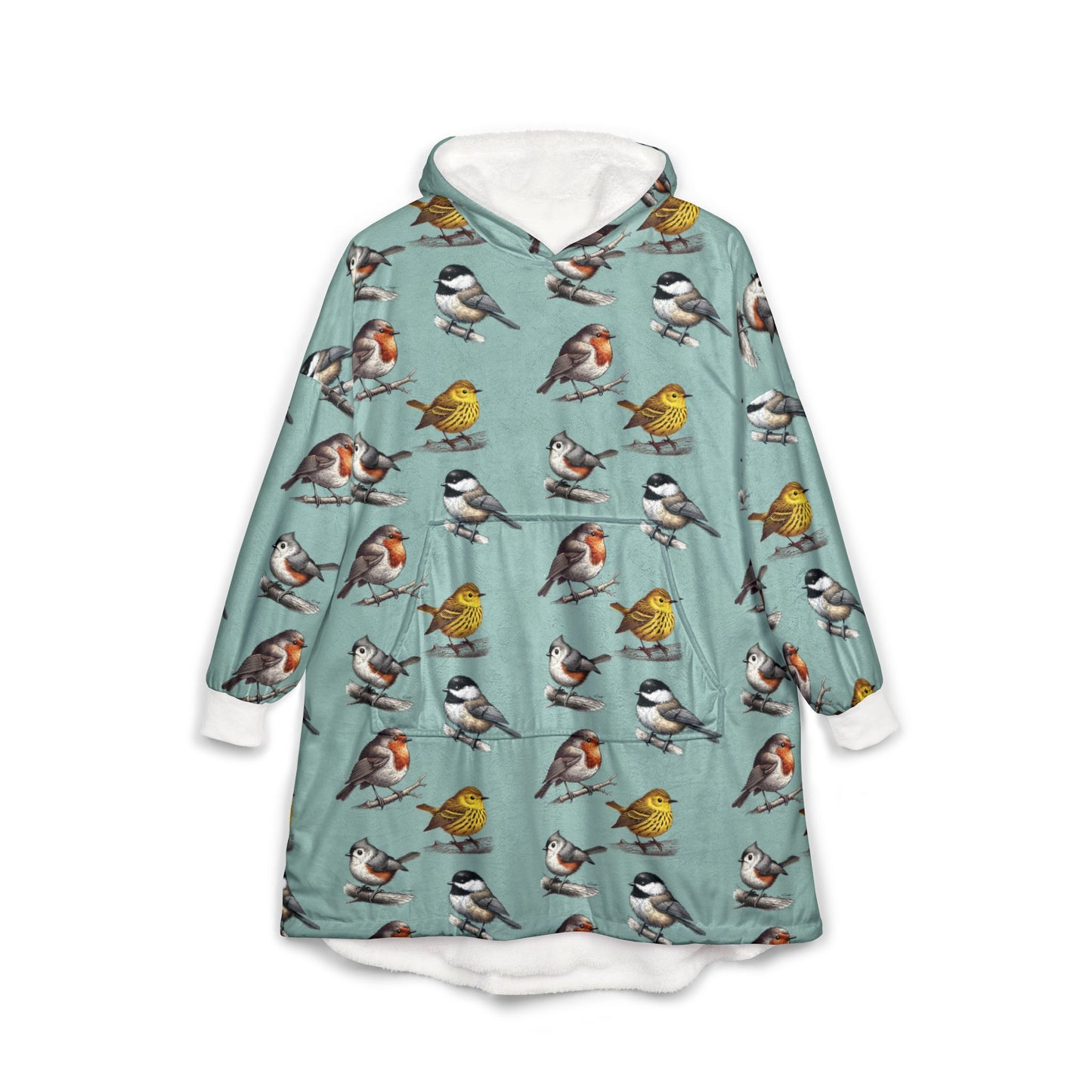 Bird Lover, Birding Unisex Cozy Hooded Blanket