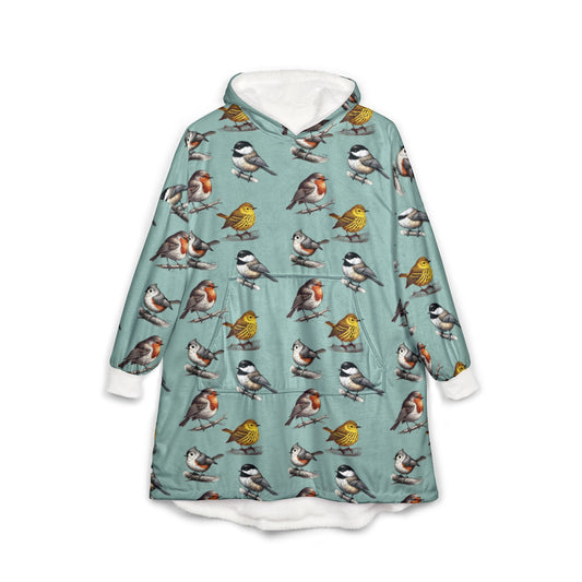 Bird Lover, Birding Unisex Cozy Hooded Blanket