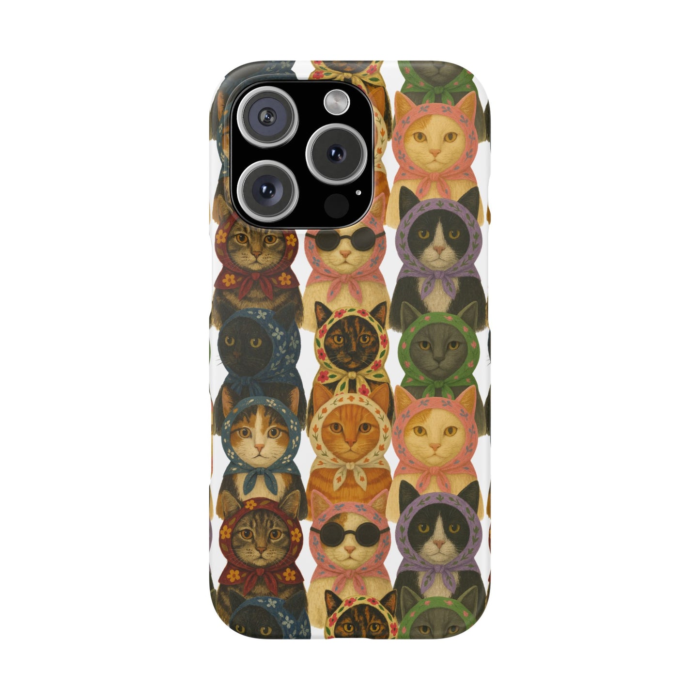 Babushka Cat Snap Phone Cases