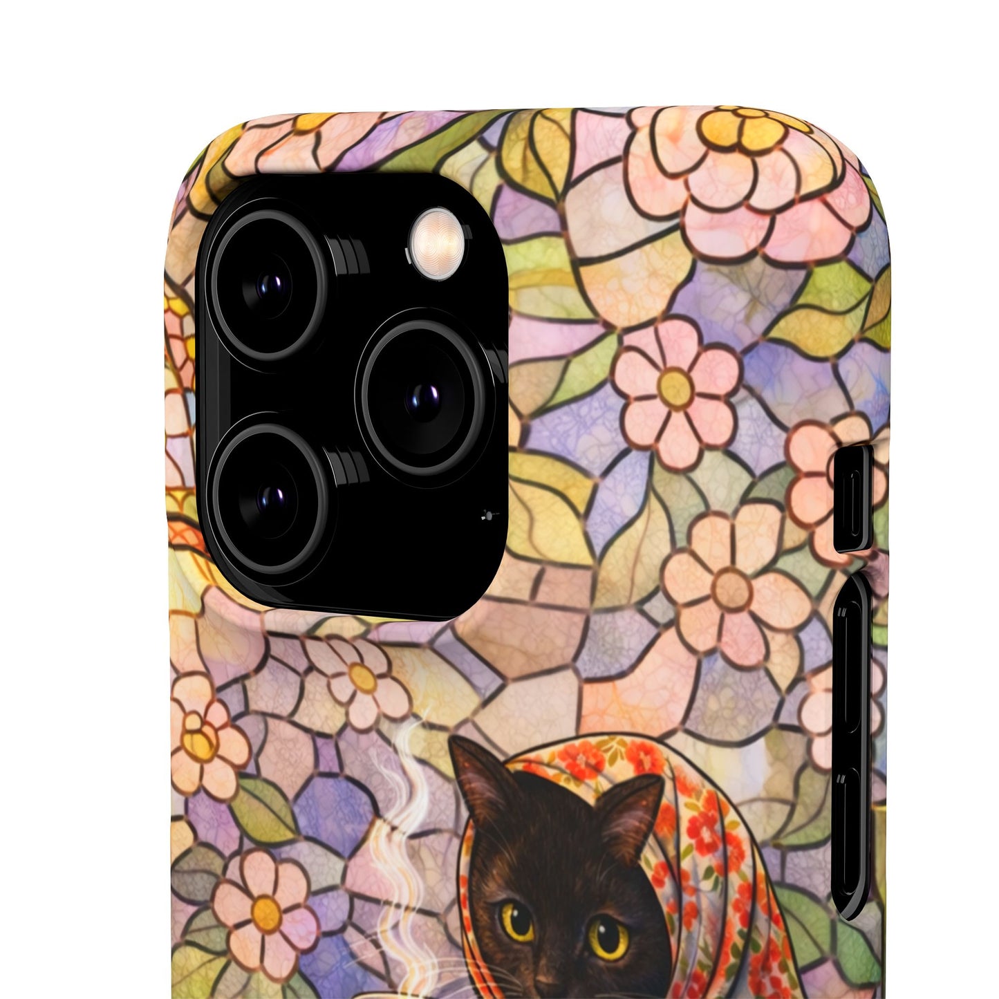 Babushka Cat Reads Artistic Literary Snap Phone Cases