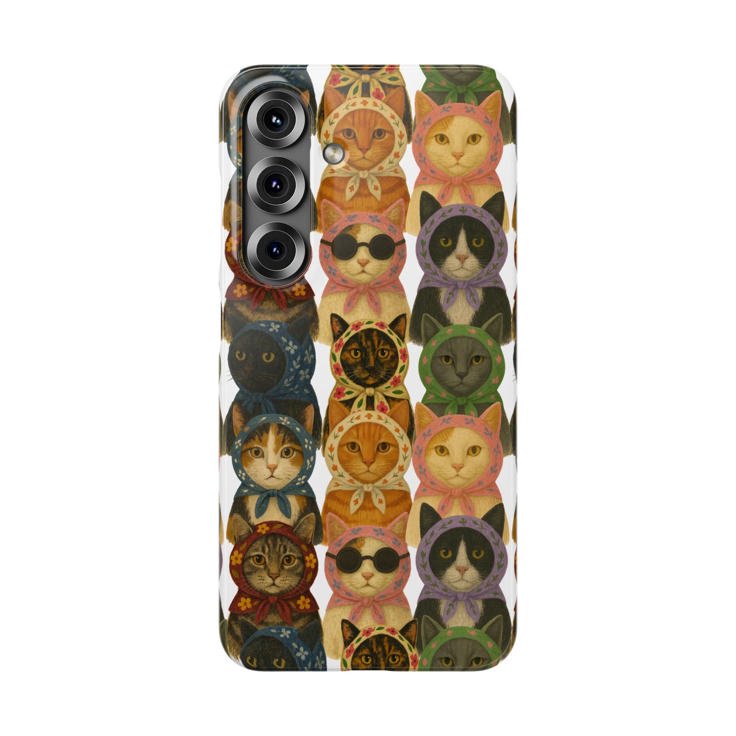 Babushka Cat Snap Phone Cases