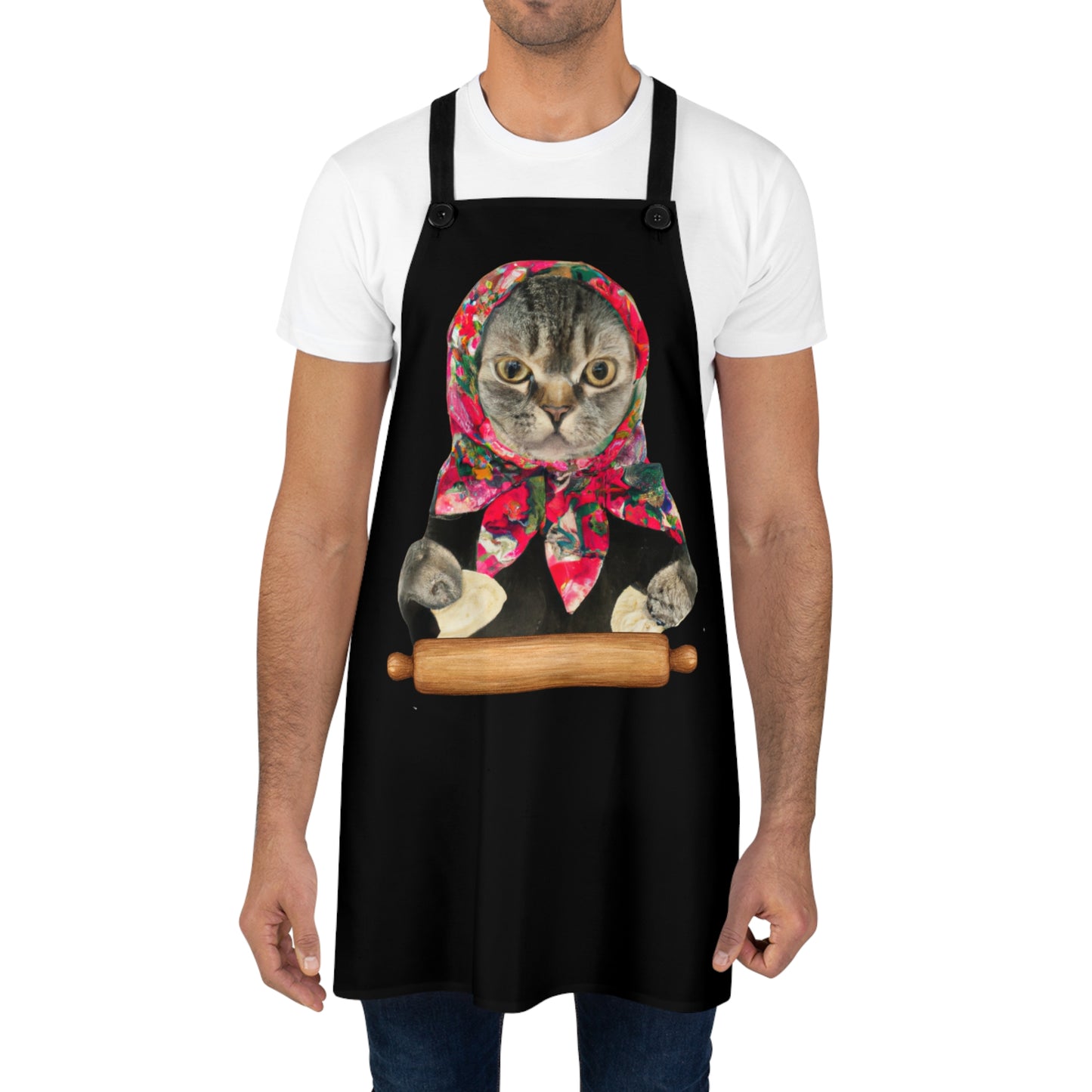 Babushka Cat, Pierogi Cat Apron (AOP)