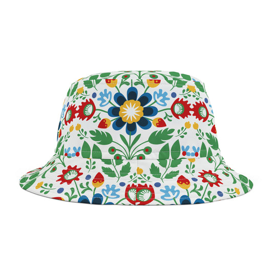 Polish Wycinanki Folk Art Floral Bucket Hat (AOP)