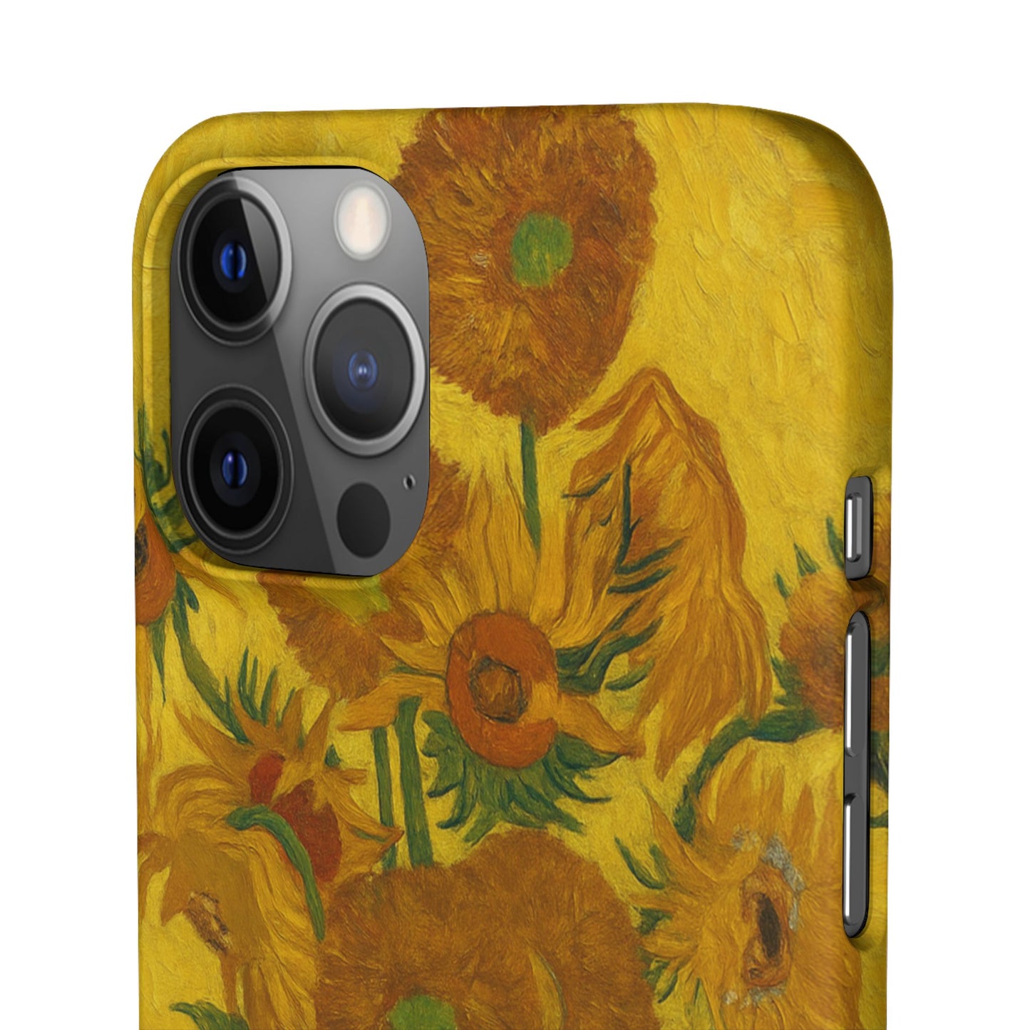 Babushka Cat Van Gogh Sunflowers Snap Phone Case