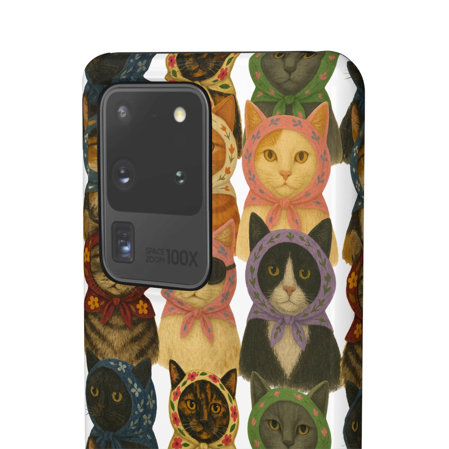 Babushka Cat Snap Phone Cases