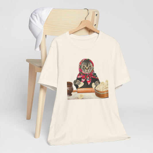 Babushka Makes Pierogi T-Shirt (Unisex)