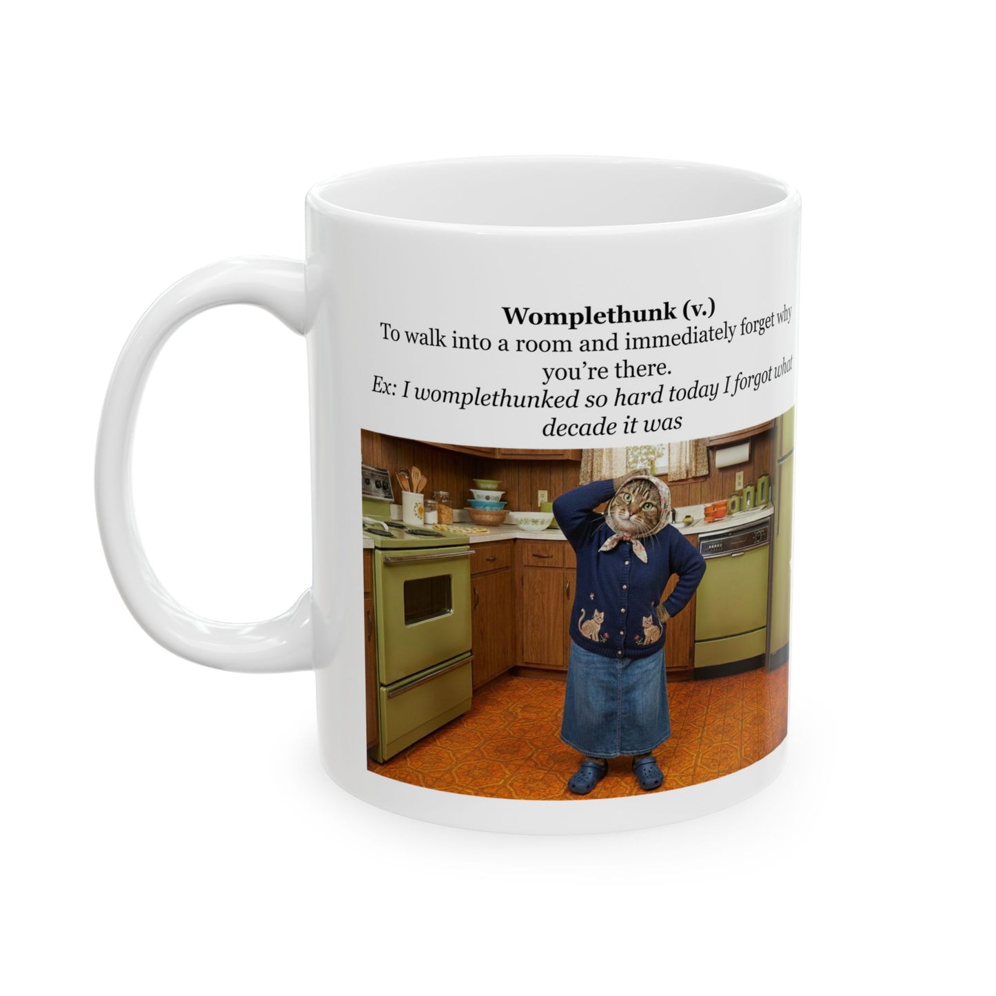 Babushka Cat Word of The Day- Wonklethump Ceramic Mug