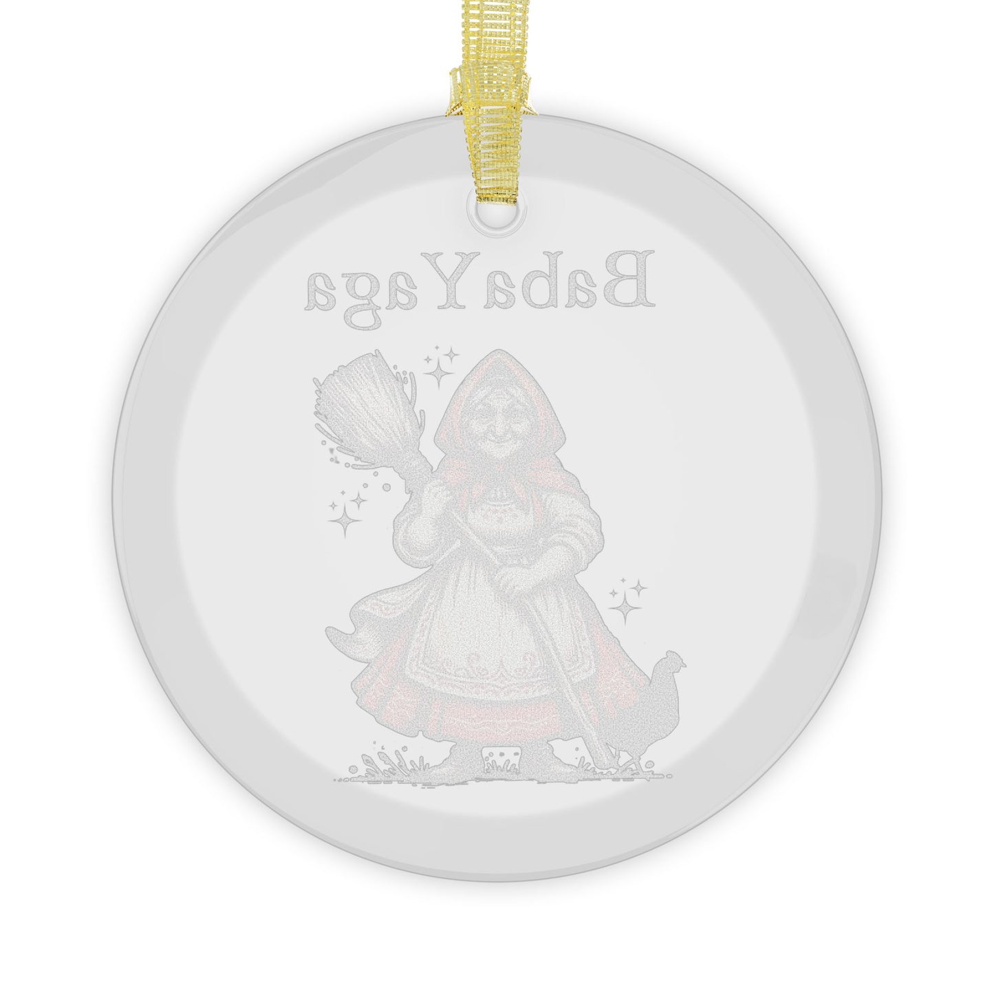 Baba Yaga Glass Ornament Polish Gifts, 1 Pc or 10 Pc