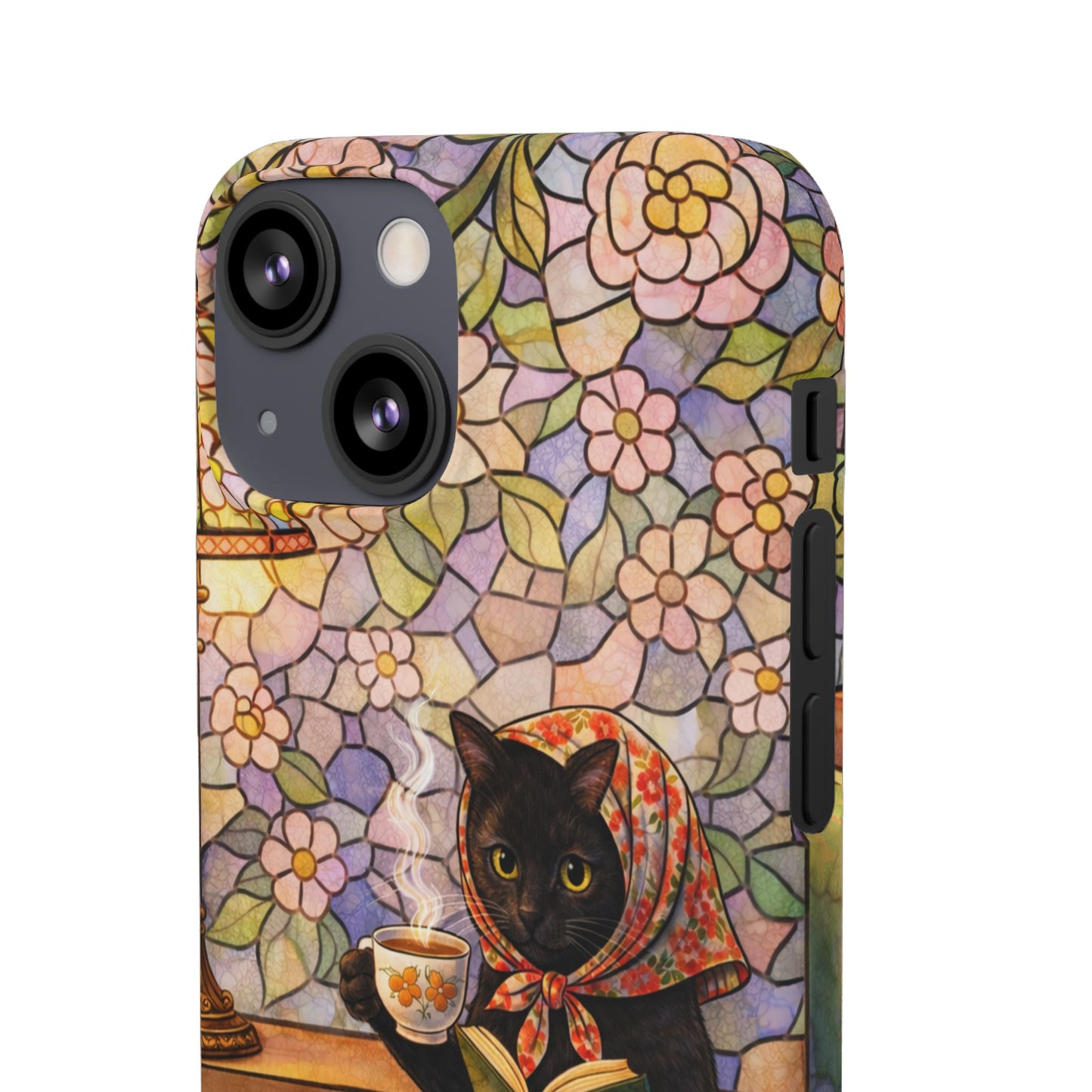 Babushka Cat Reads Artistic Literary Snap Phone Cases