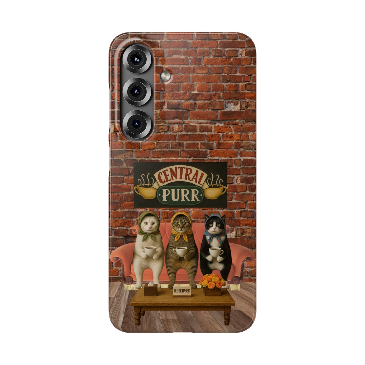 Babushka Cat Coffee Shop Snap Phone Case