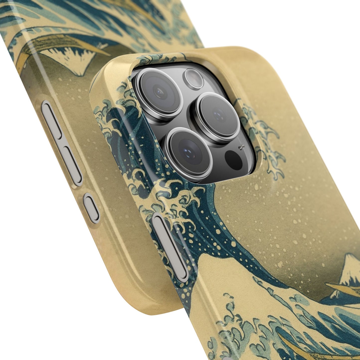 Babushka Cat x  The Great Wave Off Kanagawa Snap Phone Case