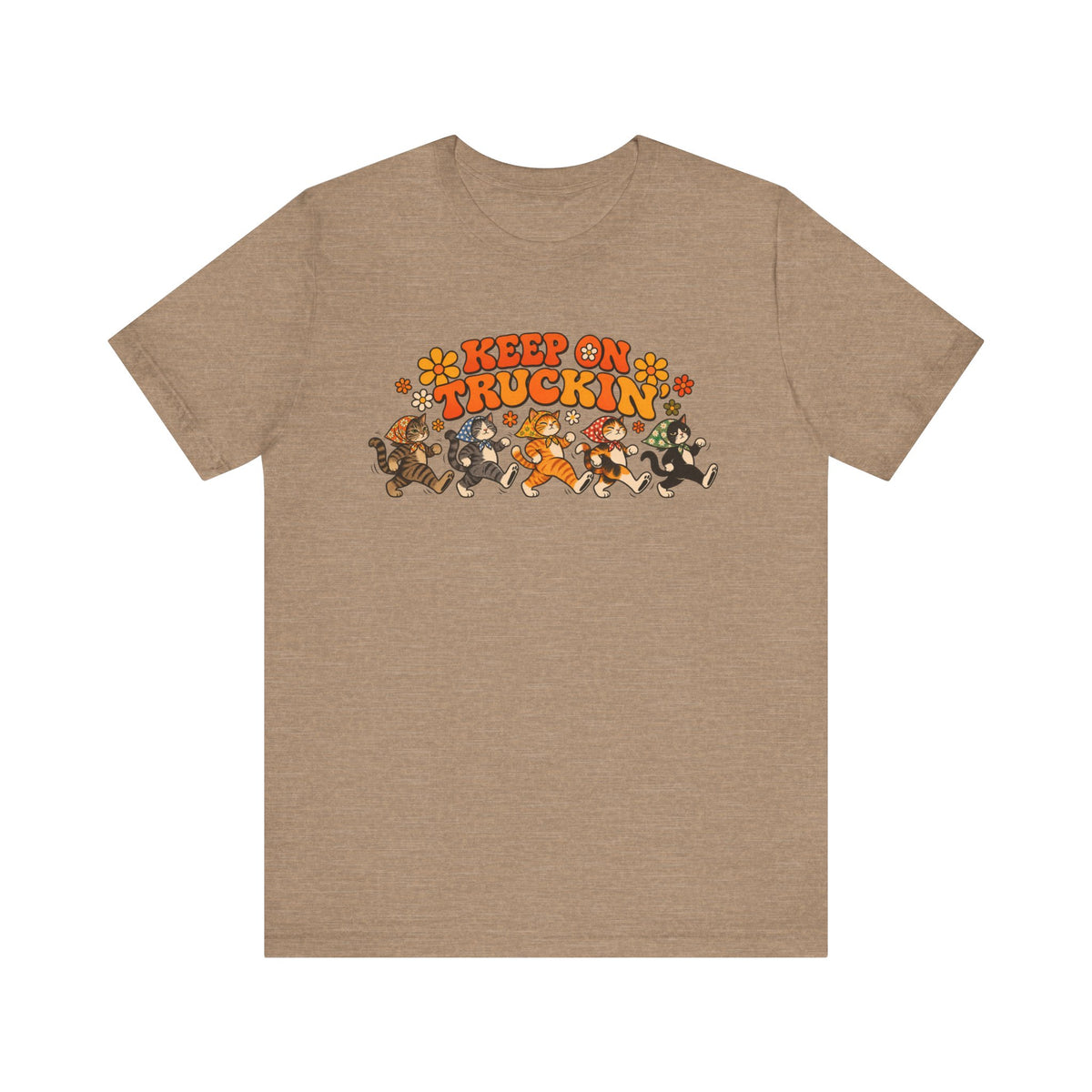 Babushka Cat Keep on Truckin' Unisex Jersey Short Sleeve Tee