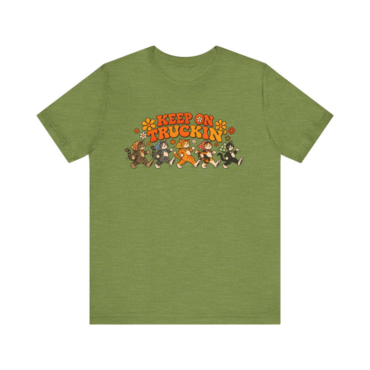 Babushka Cat Keep on Truckin' Unisex Jersey Short Sleeve Tee