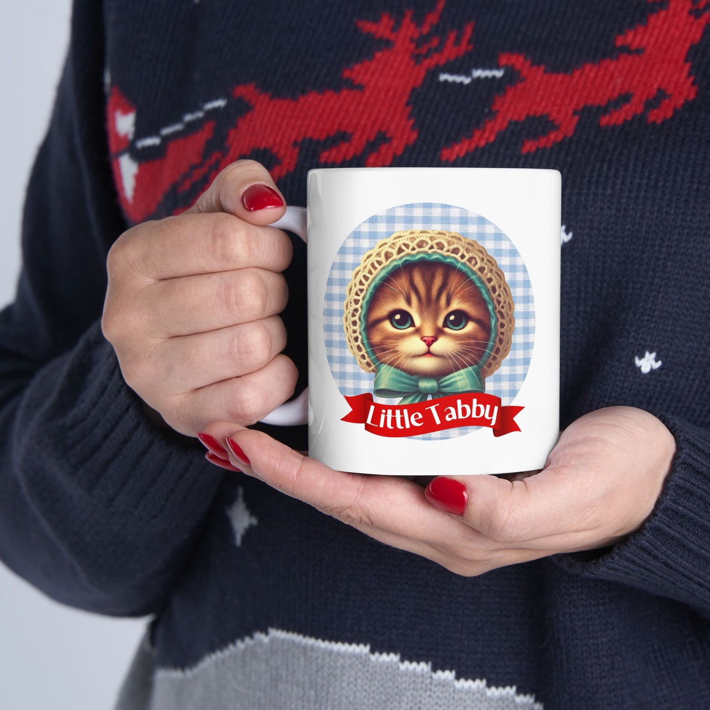 Tabby Cat, Little Tabby Parody Ceramic Mug, (11oz)