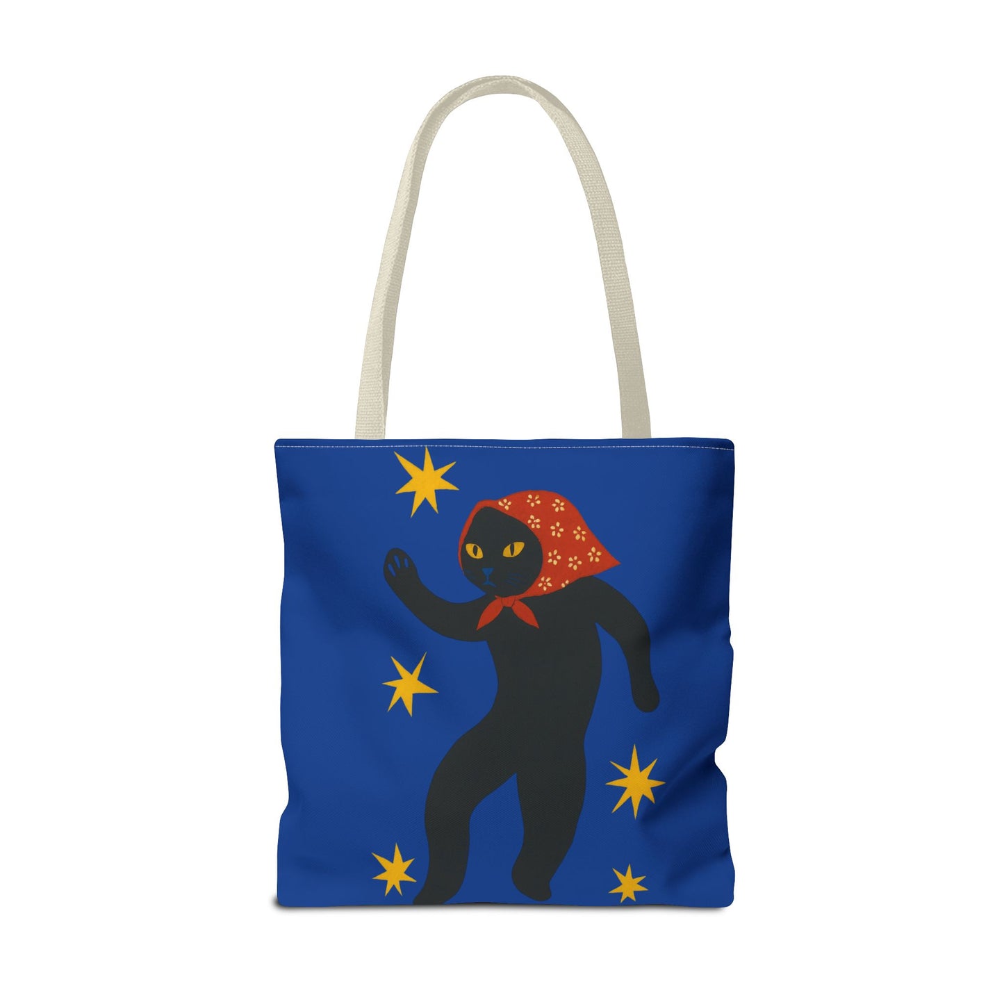 Babushka Cat-Black Cat Art Parody -Matisse-Tote Bag