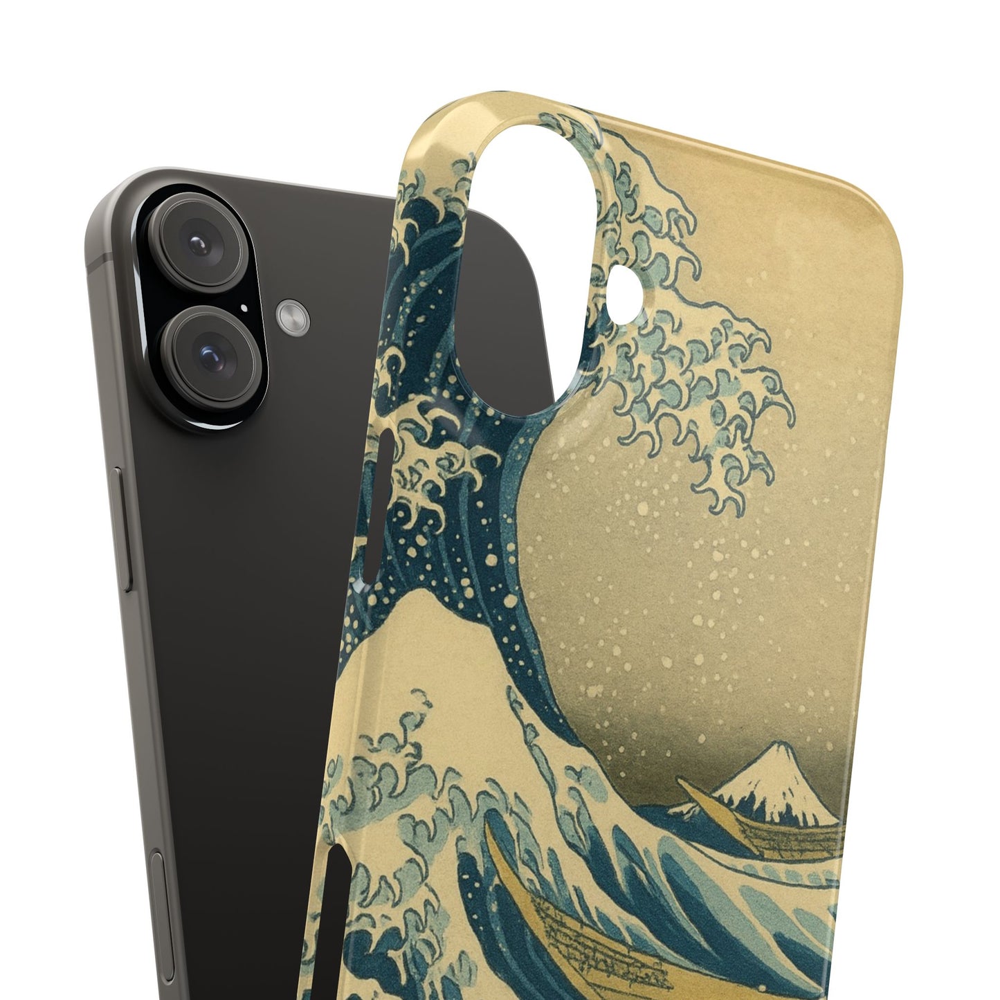 Babushka Cat x  The Great Wave Off Kanagawa Snap Phone Case