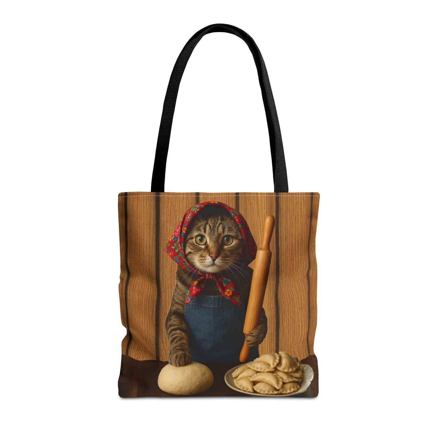 Babushka Cat Pierogi Tote Bag (AOP)