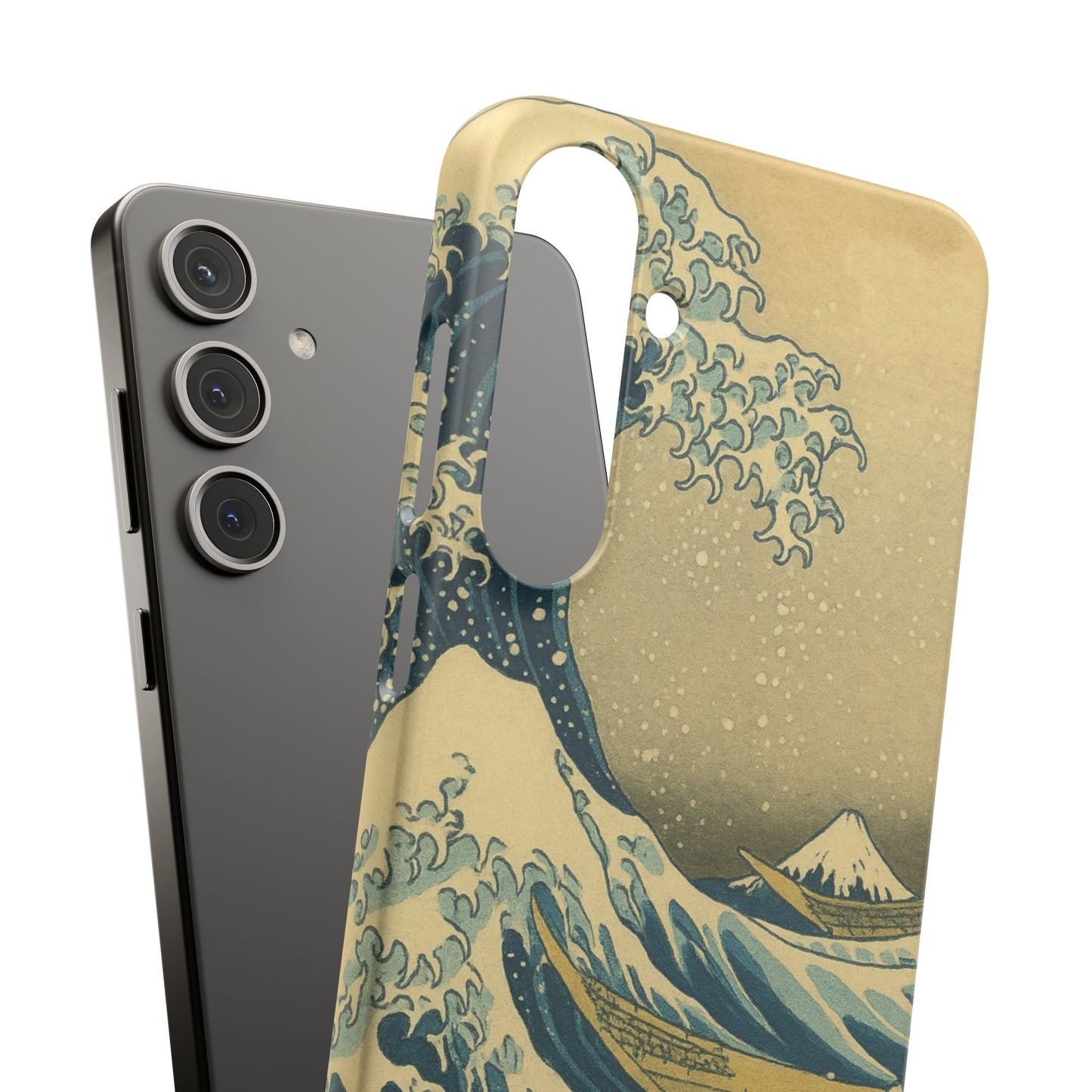 Babushka Cat x  The Great Wave Off Kanagawa Snap Phone Case