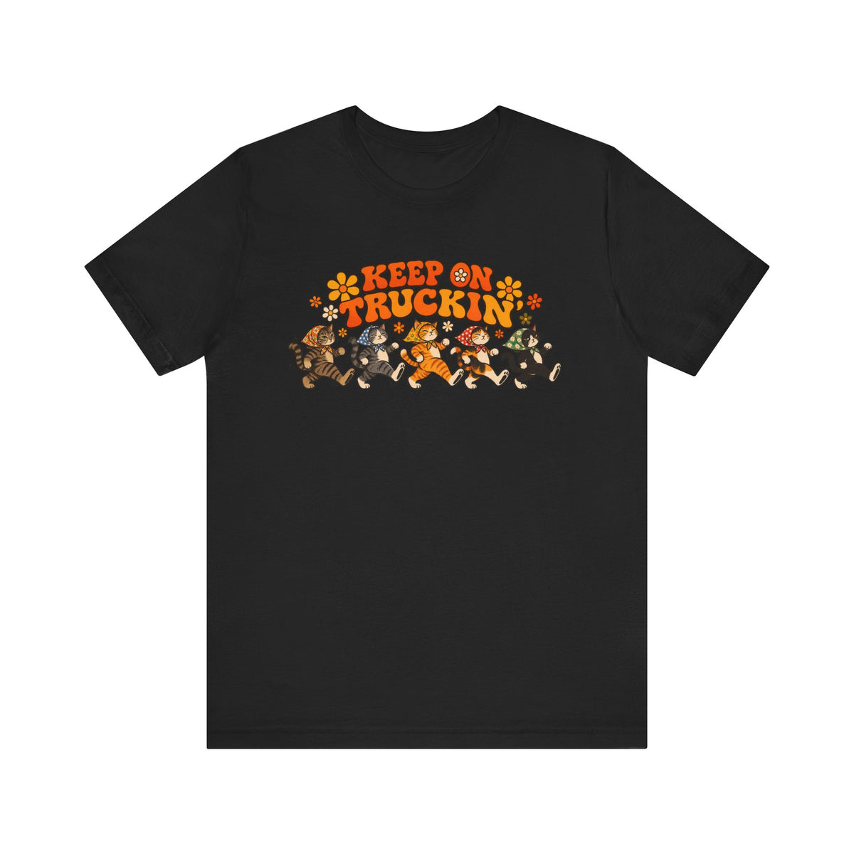 Babushka Cat Keep on Truckin' Unisex Jersey Short Sleeve Tee
