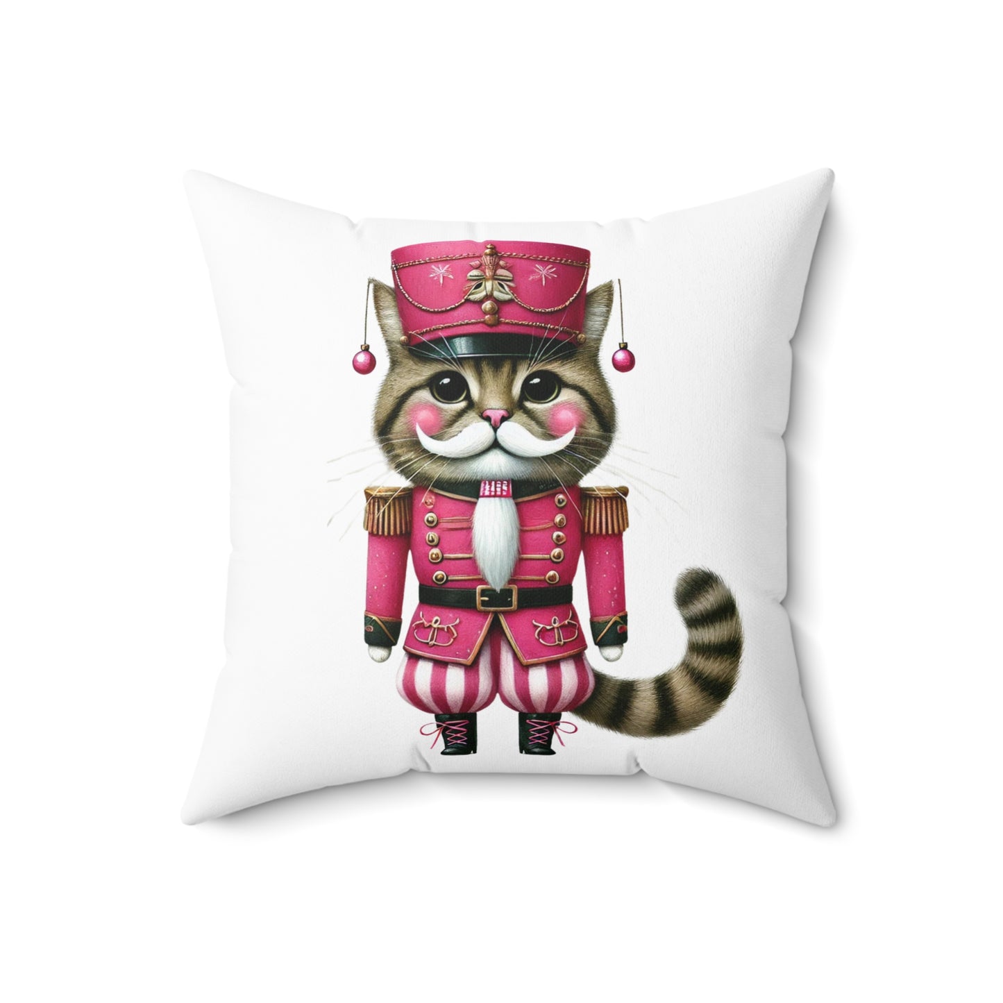 Kitschy Cat Nutcracker Pillow