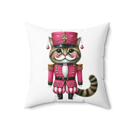 Kitschy Cat Nutcracker Pillow