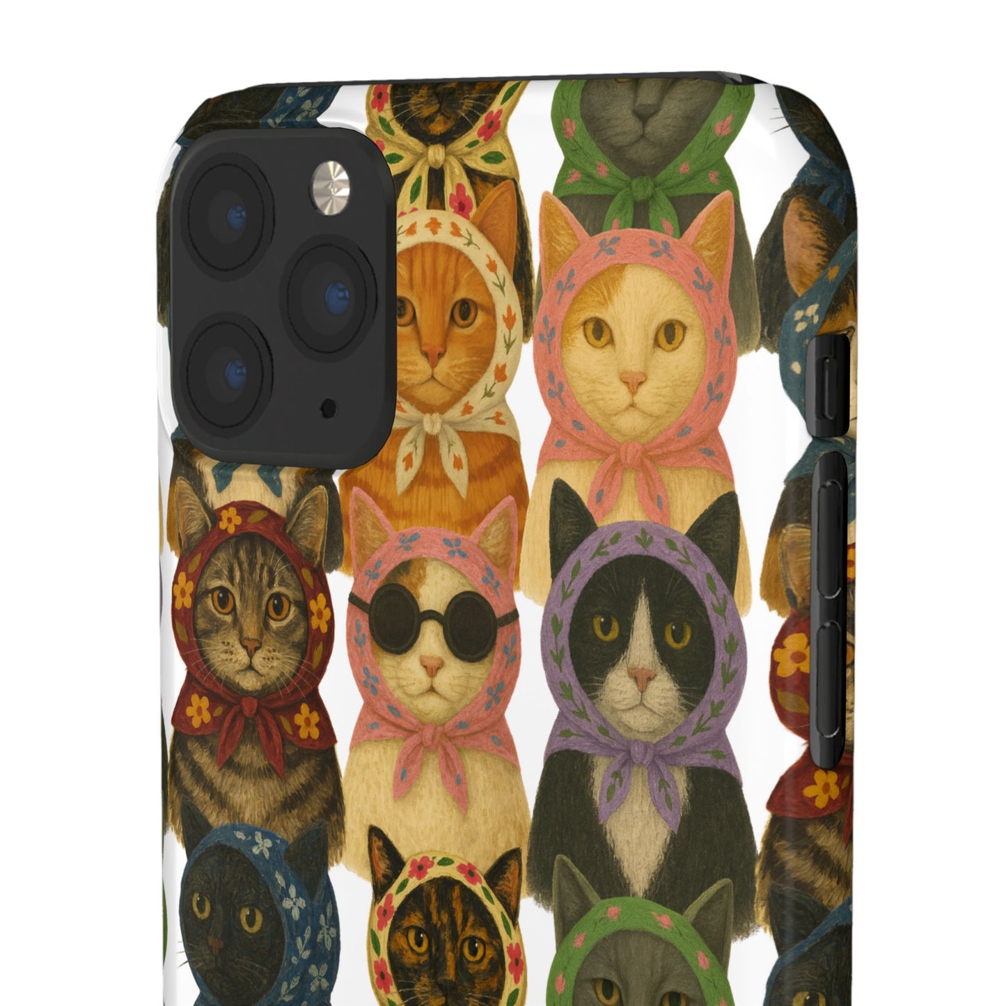 Babushka Cat Snap Phone Cases