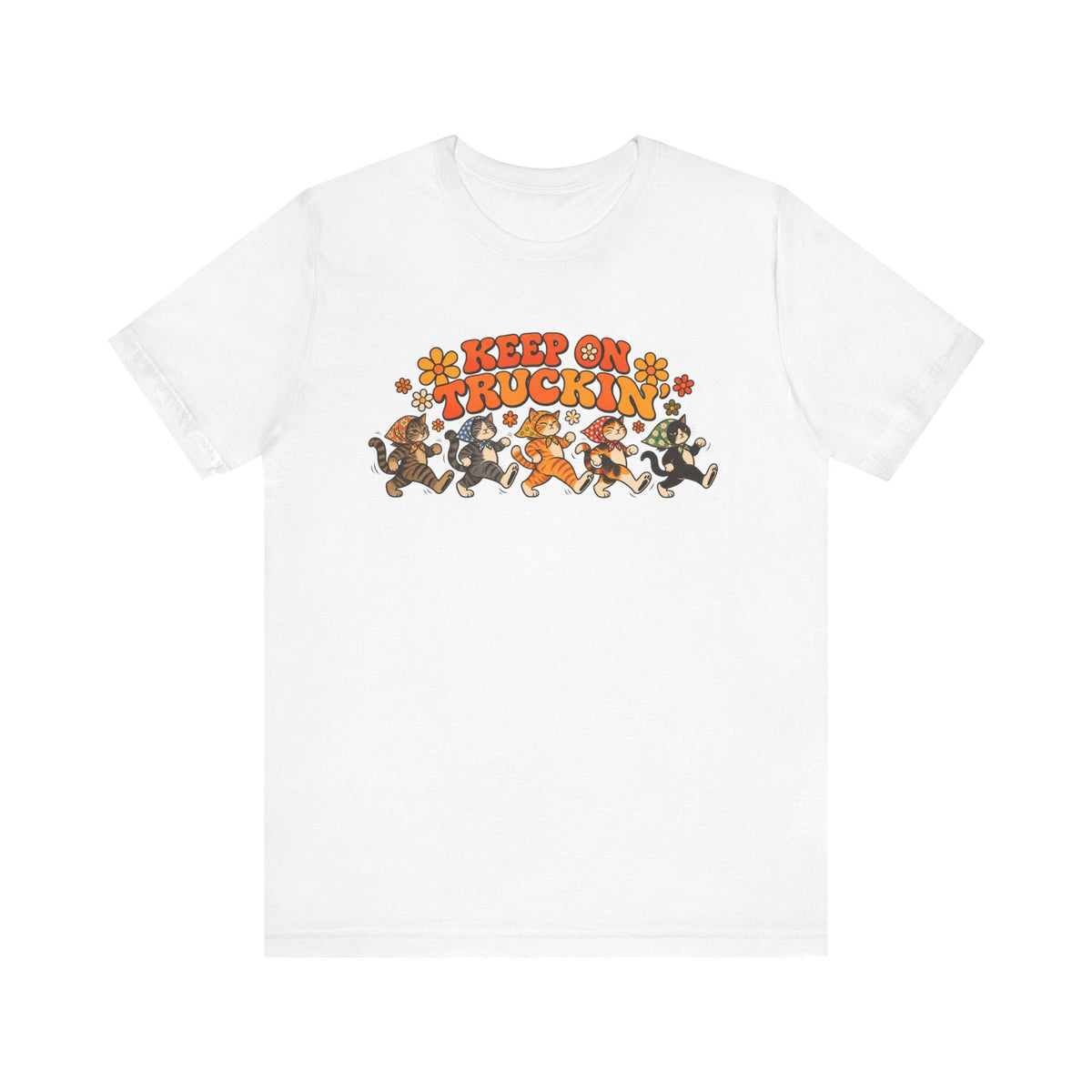 Babushka Cat Keep on Truckin' Unisex Jersey Short Sleeve Tee