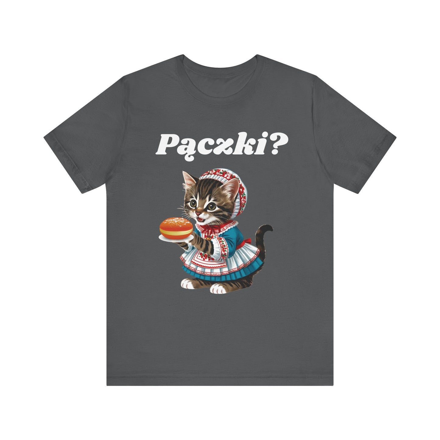 Paczki Polish Kitten Tee - Fat Tuesday Shirt- Unisex Jersey Short Sleeve