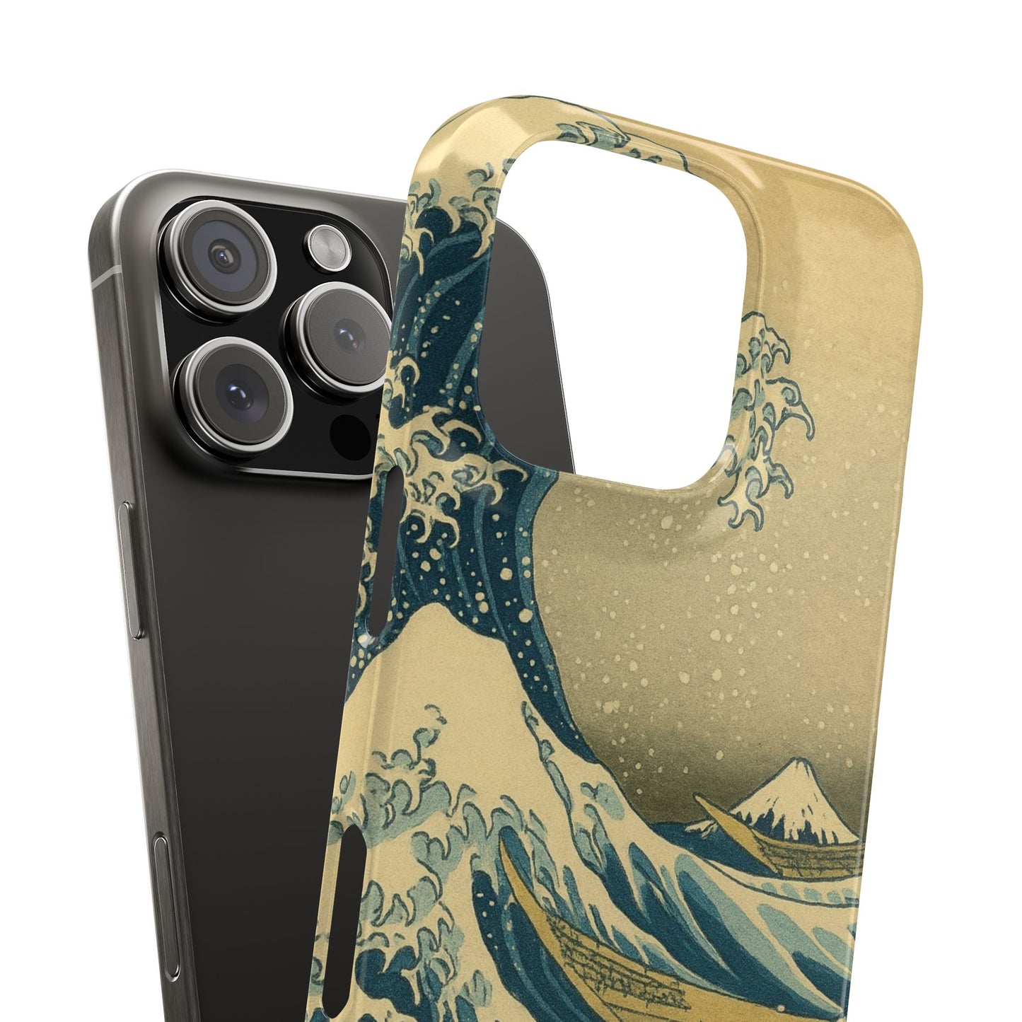 Babushka Cat x  The Great Wave Off Kanagawa Snap Phone Case